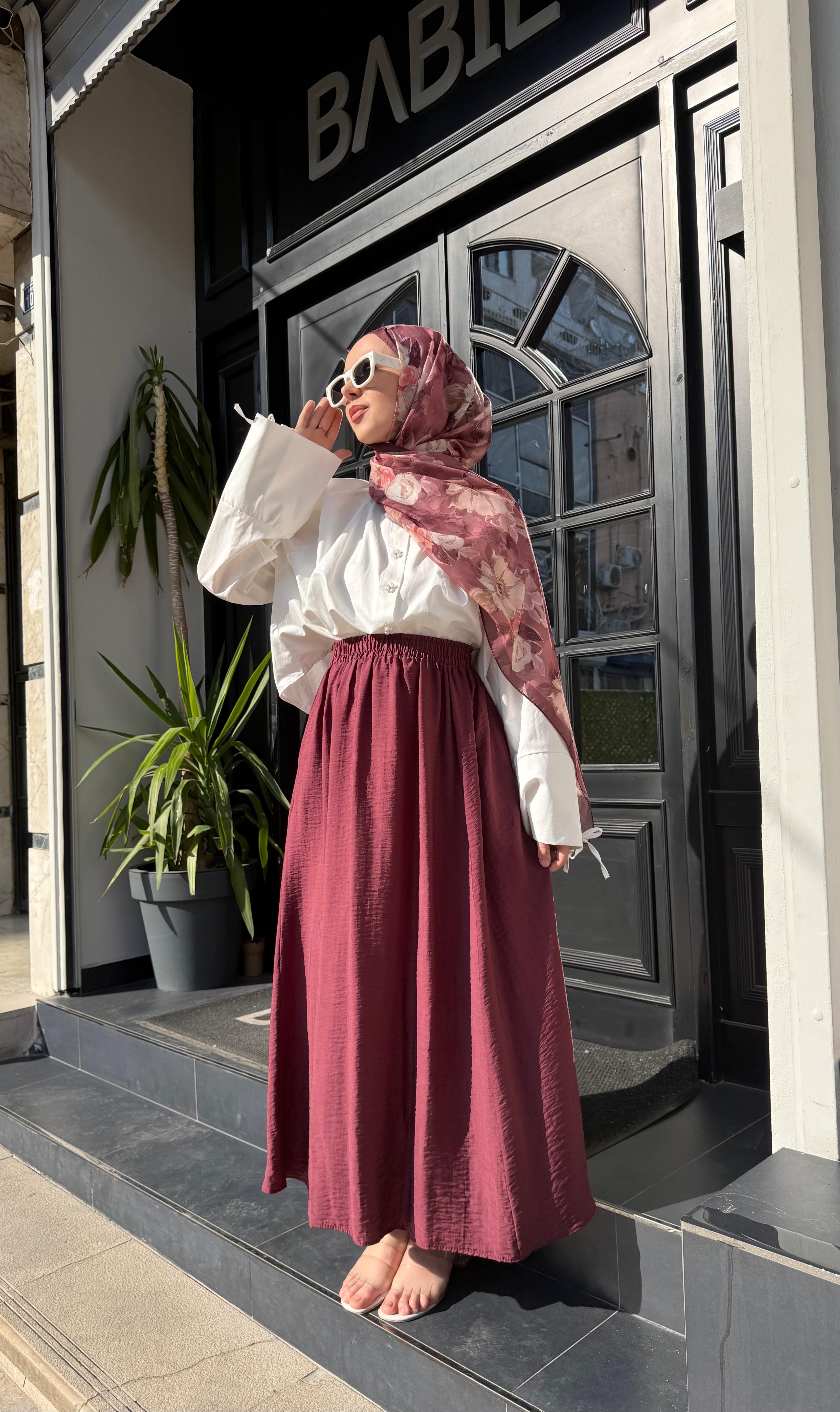 Sansel Tensel Bordo Etek