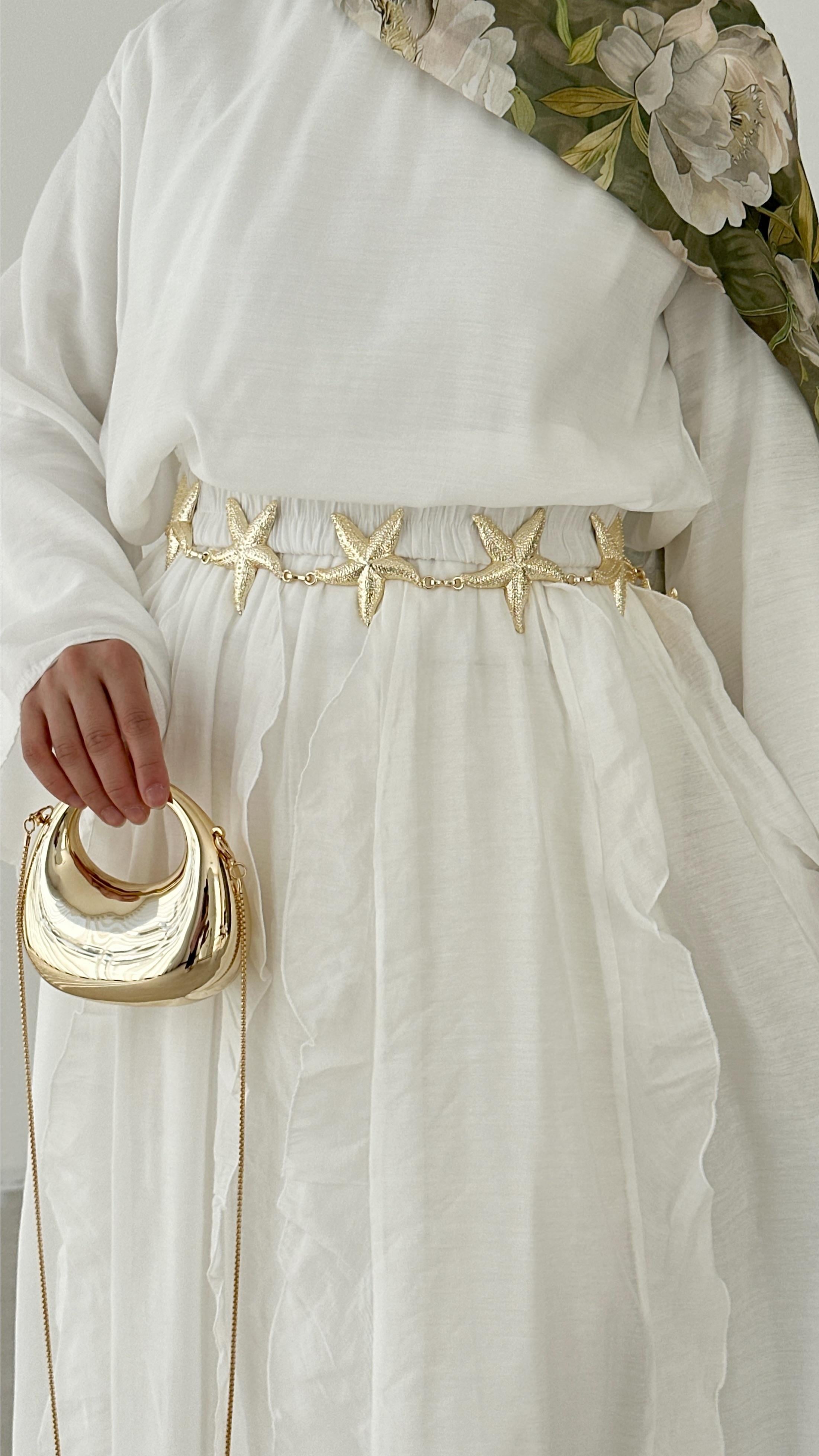 Tatum Yıldız Gold Zincir Kemer