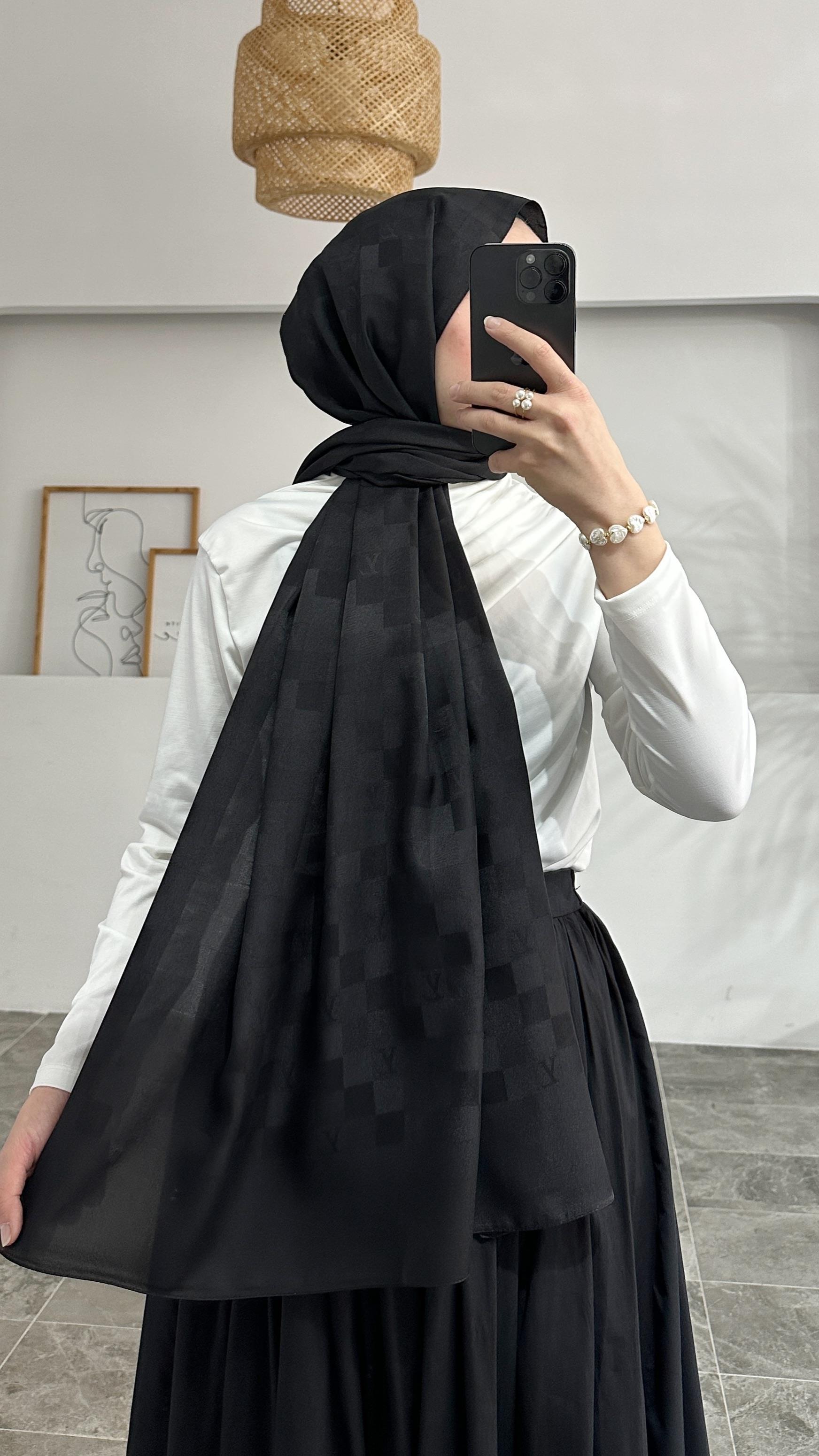 Terra Marka Siyah Desenli Şal