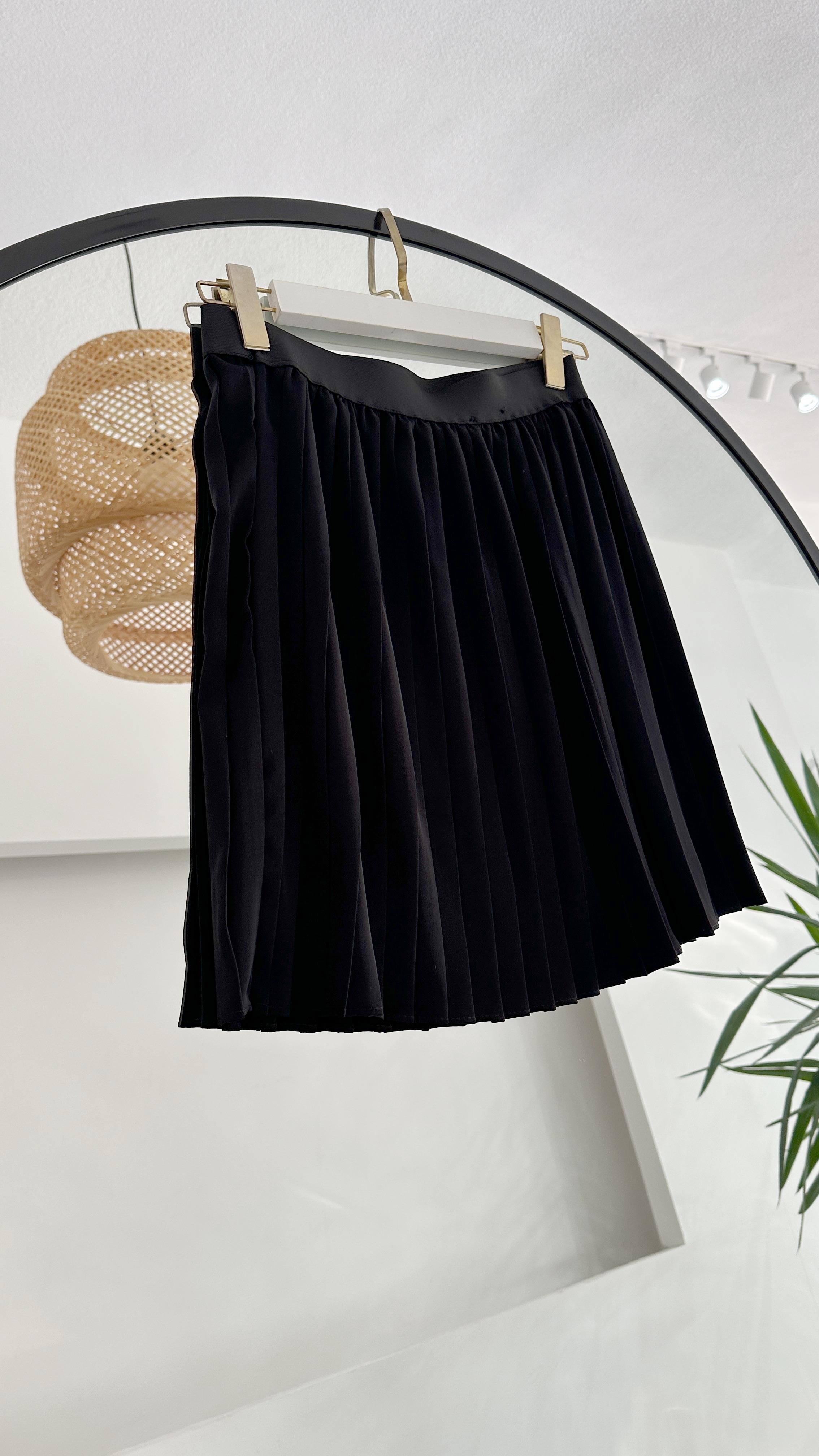 Zoe Piliseli Siyah Etek İçlik