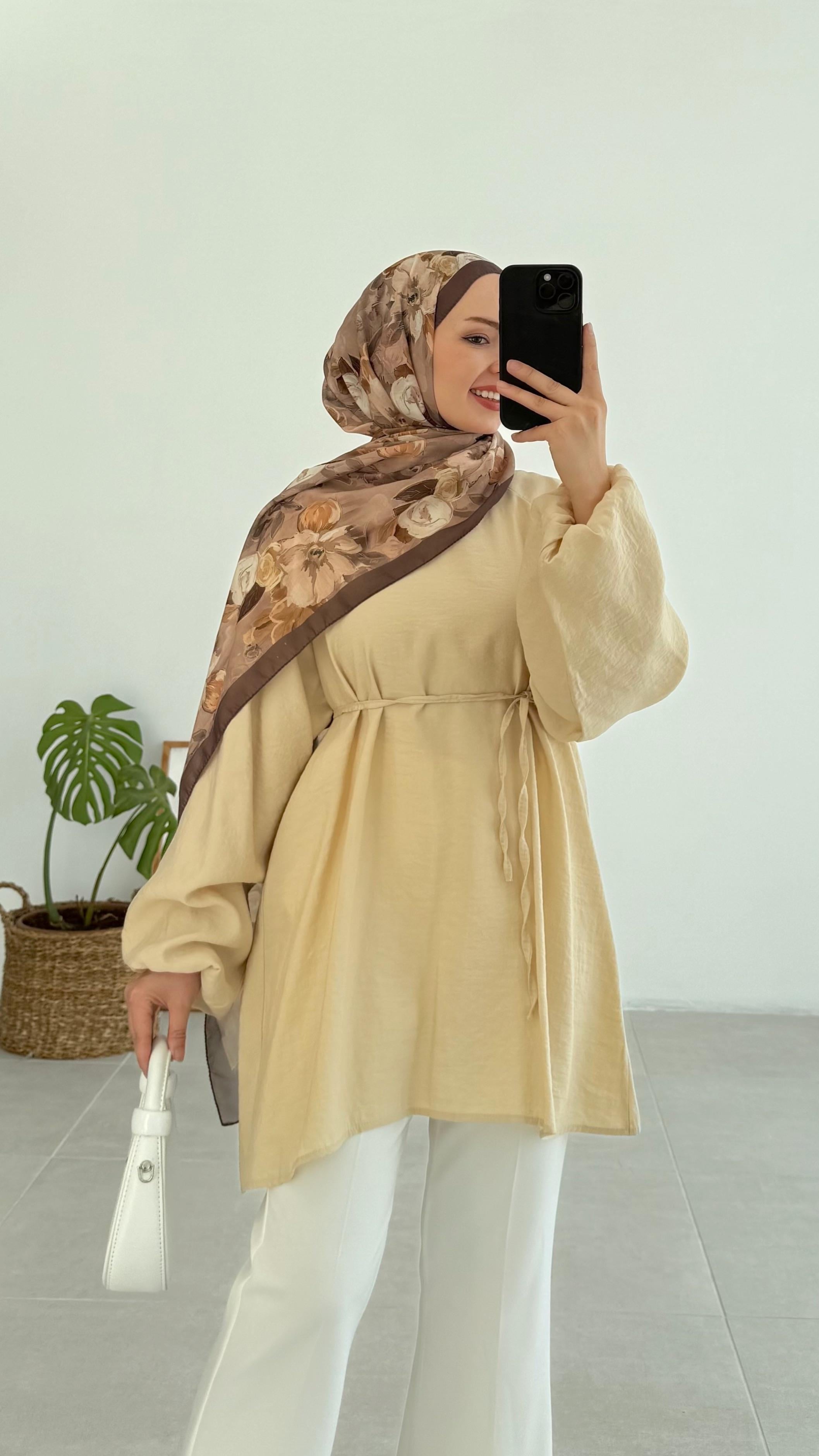 Aarly Balon Kol Vizon Tunik