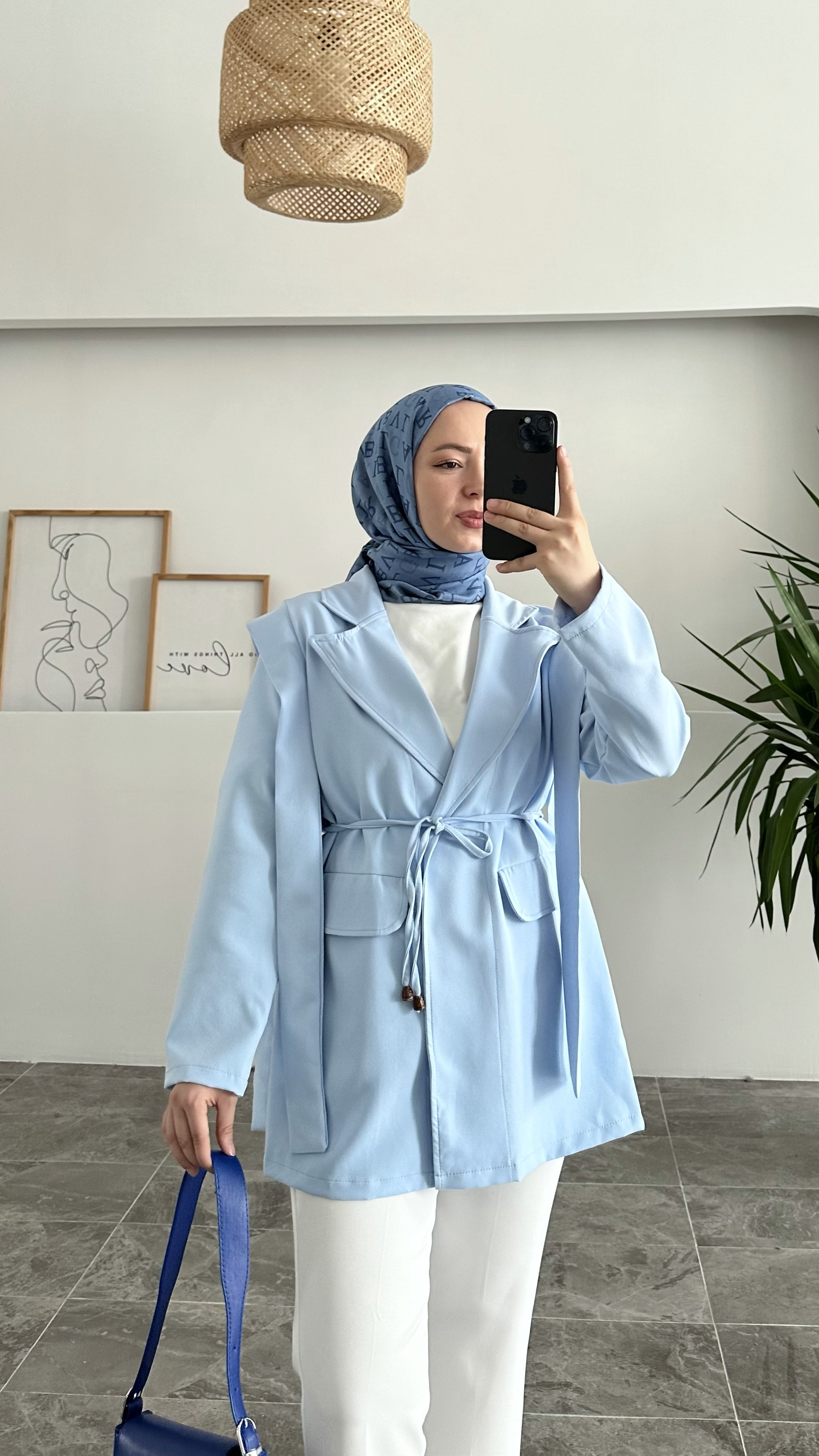 Abays Tasarım Mavi Ceket