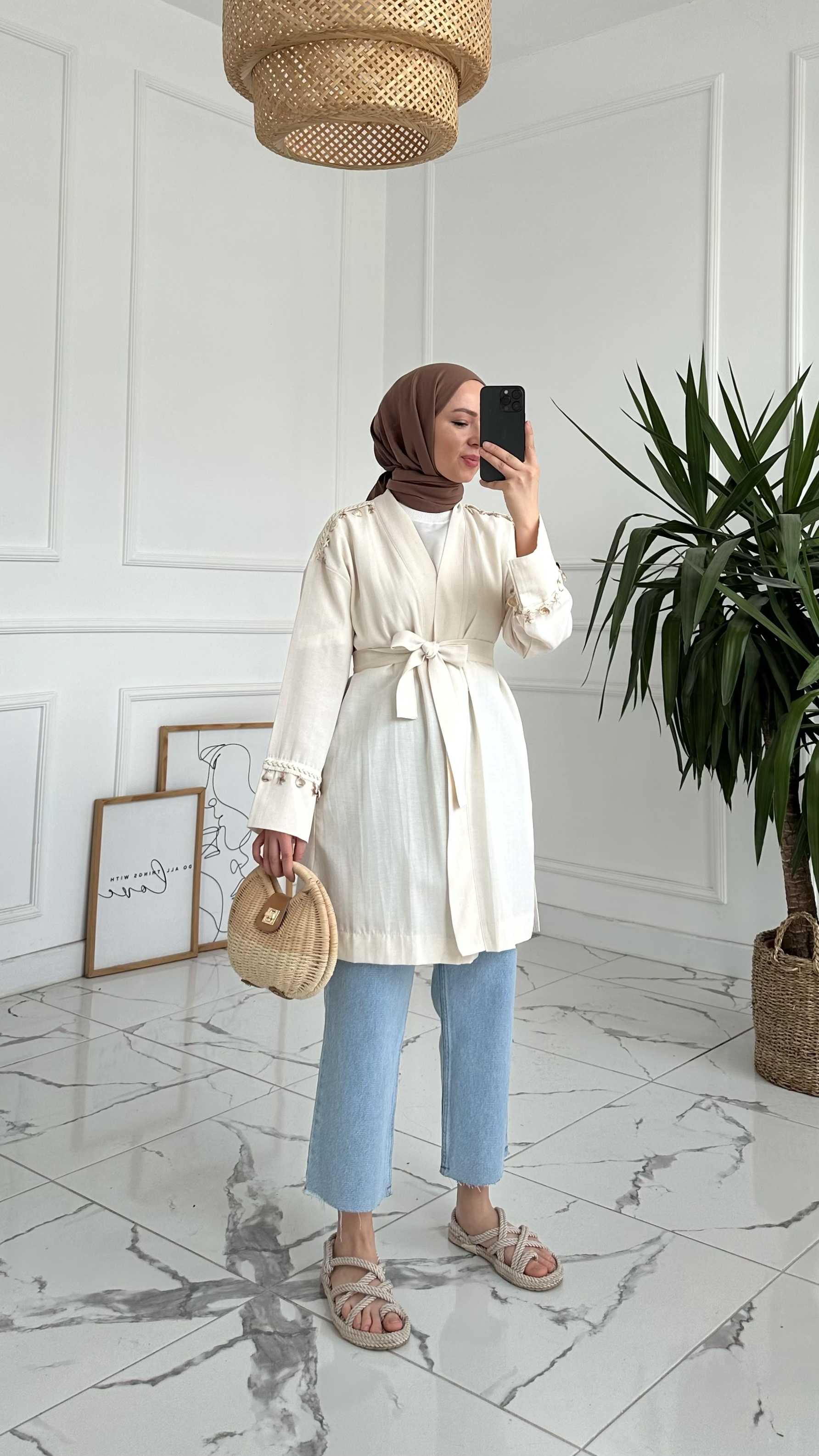 Alya Deniz Kabuklu Kimono