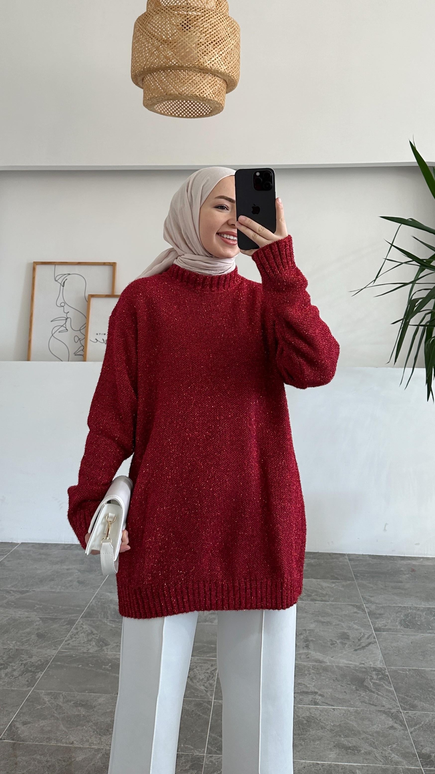 Arcani Simli Kırmızı Tunik 