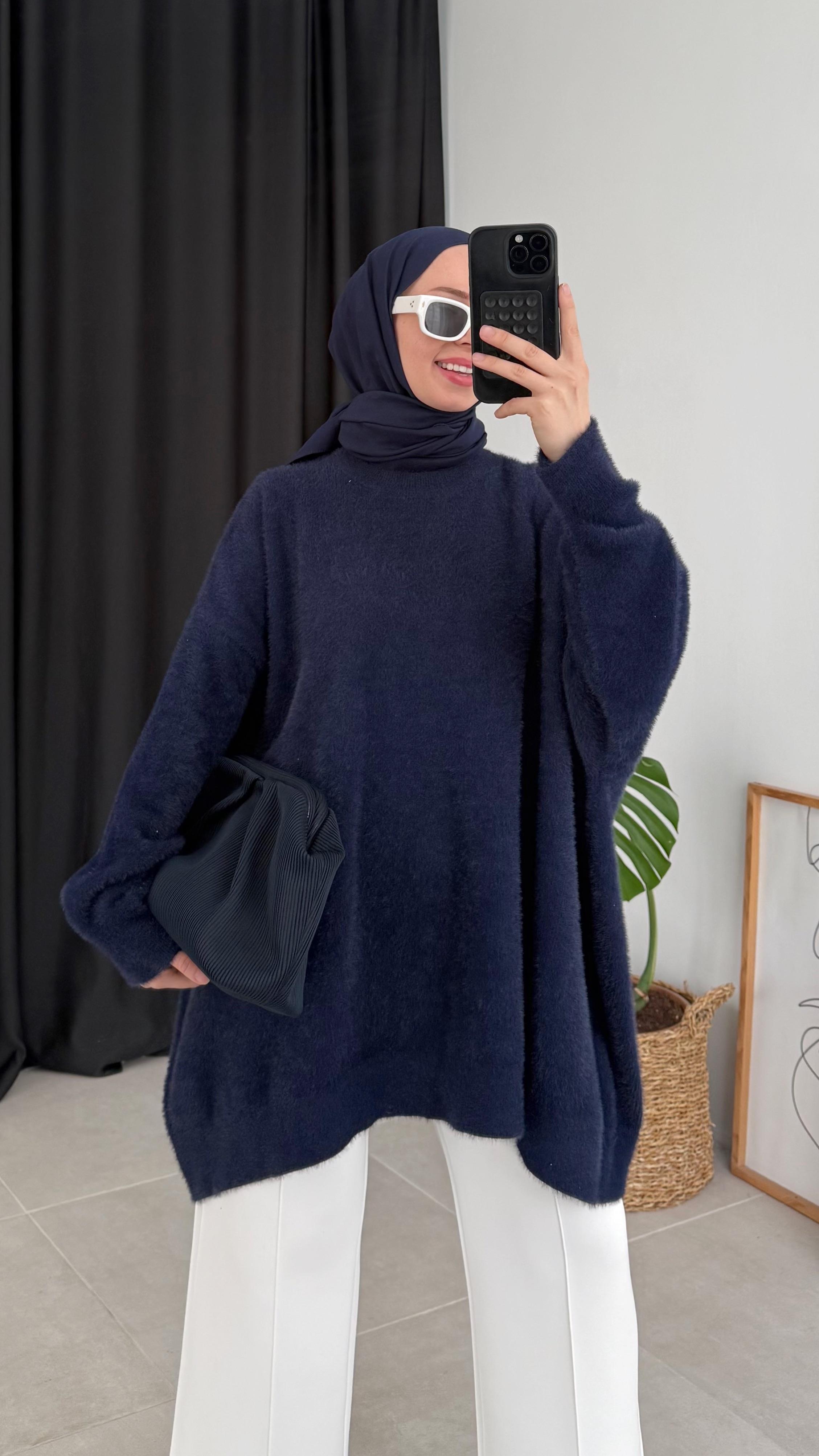 Ascel Premıum Angora Lacivert Kazak