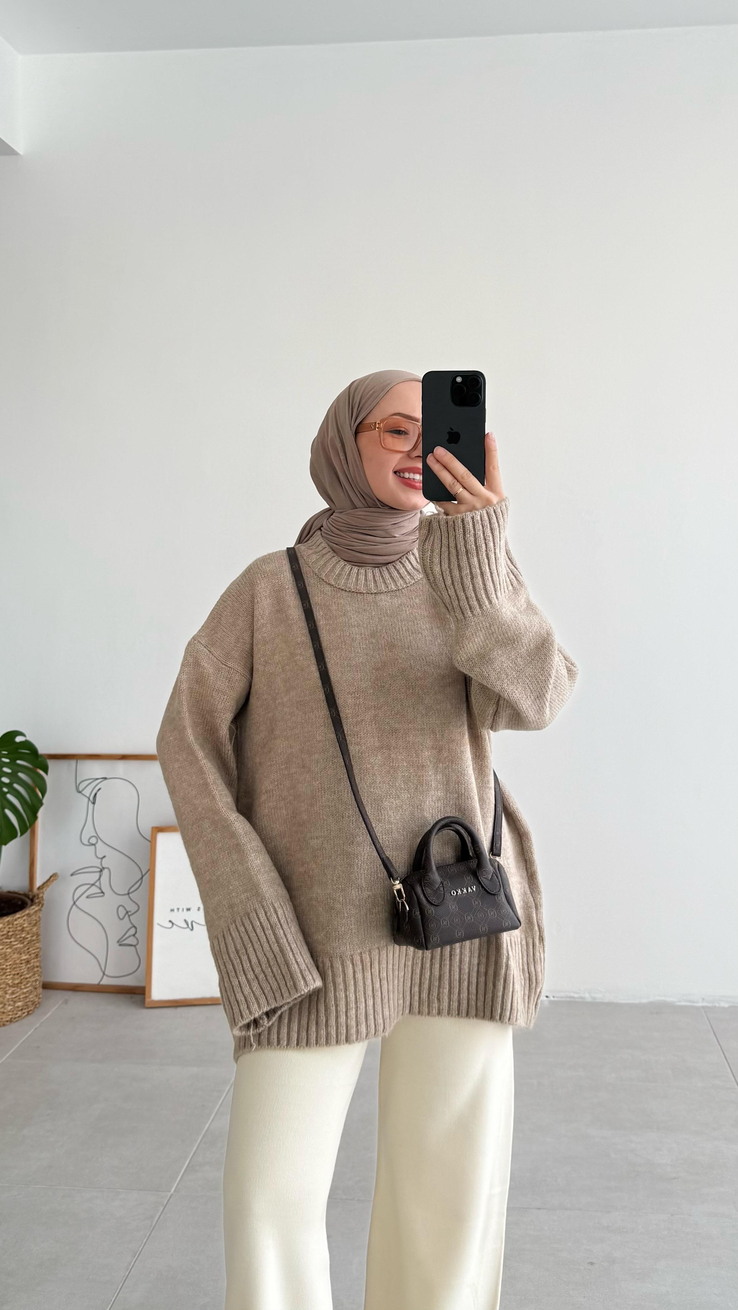 Asol Oversize Bej Kazak