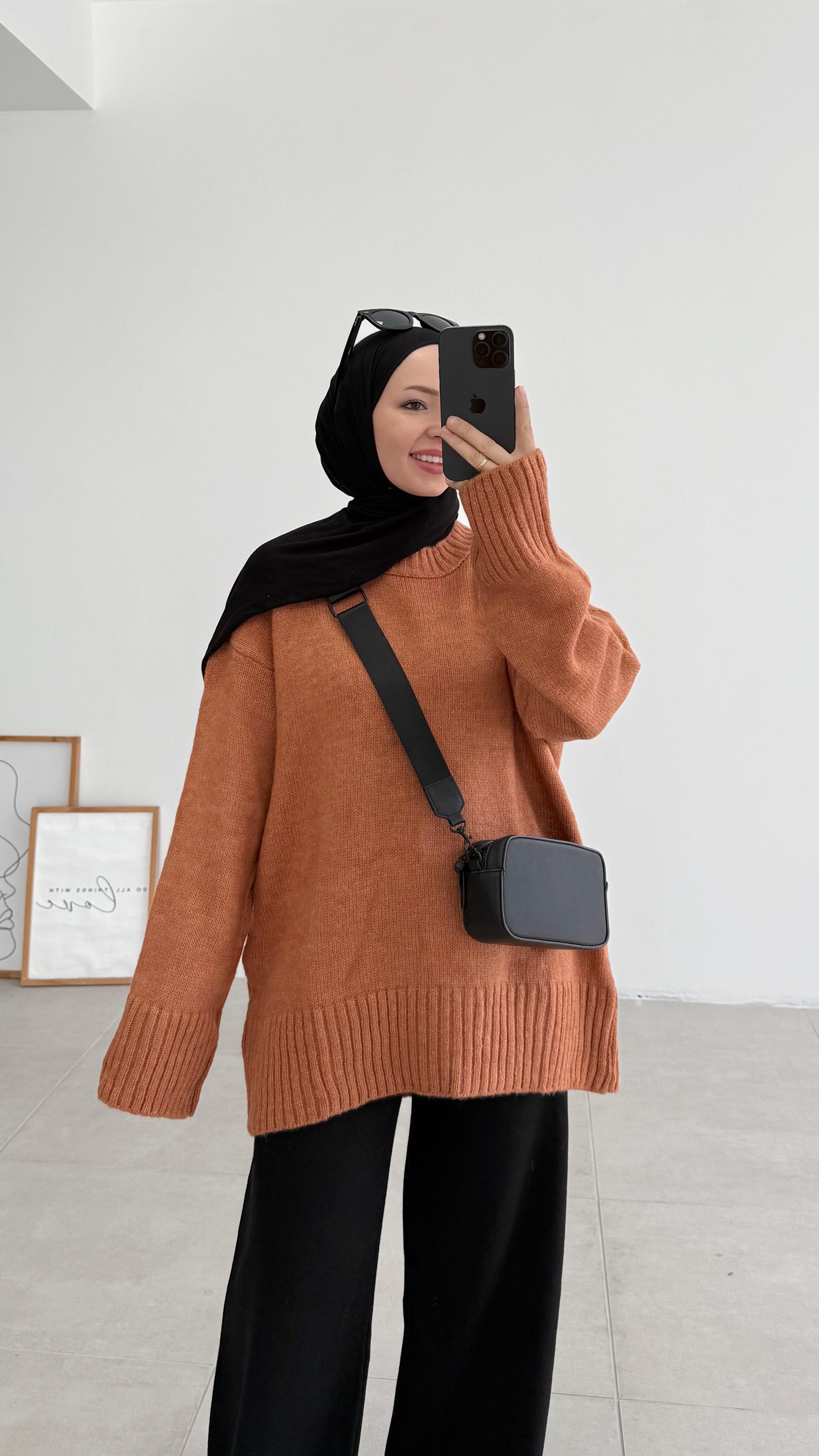 Asol Oversize Turuncu Kazak