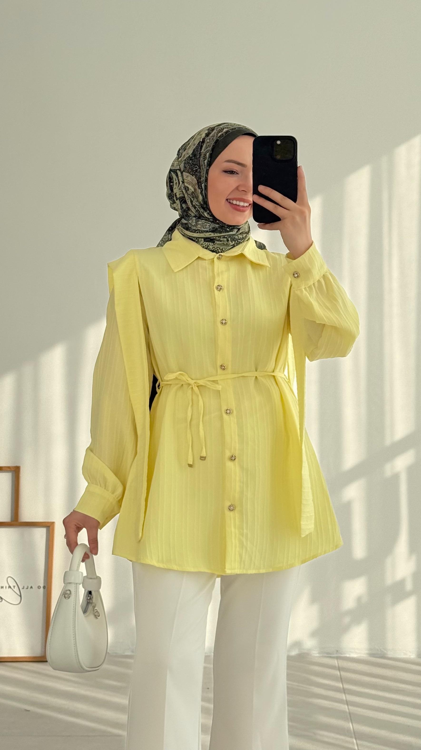 Ava Tasarım Sarı Gömlek