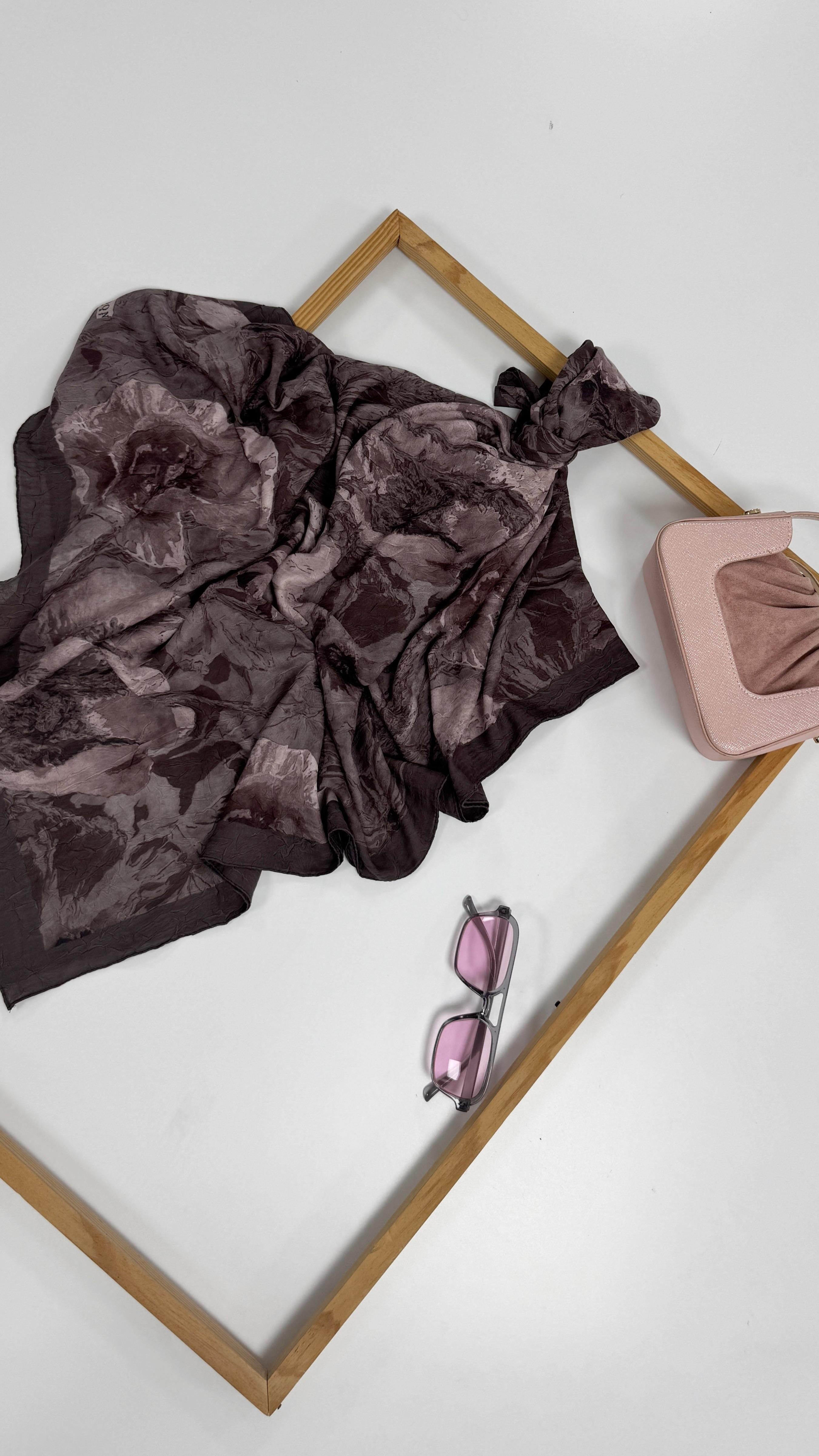 Bambu 6 Koyu Kahve Şal 