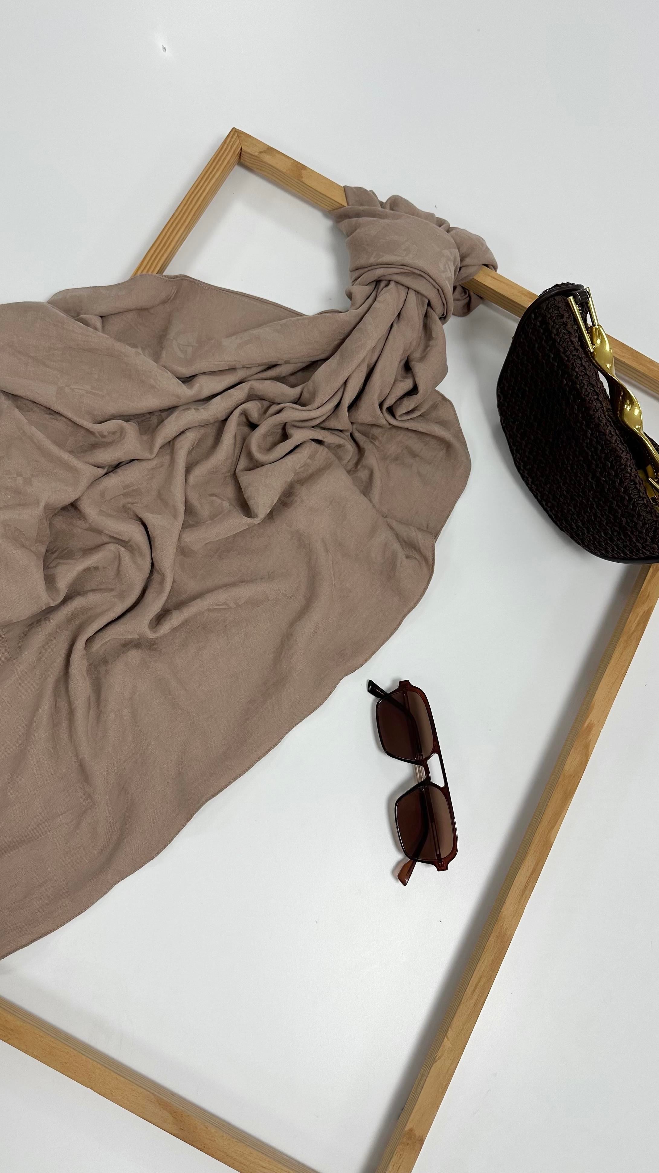 Dama Desen Vizon Şal 