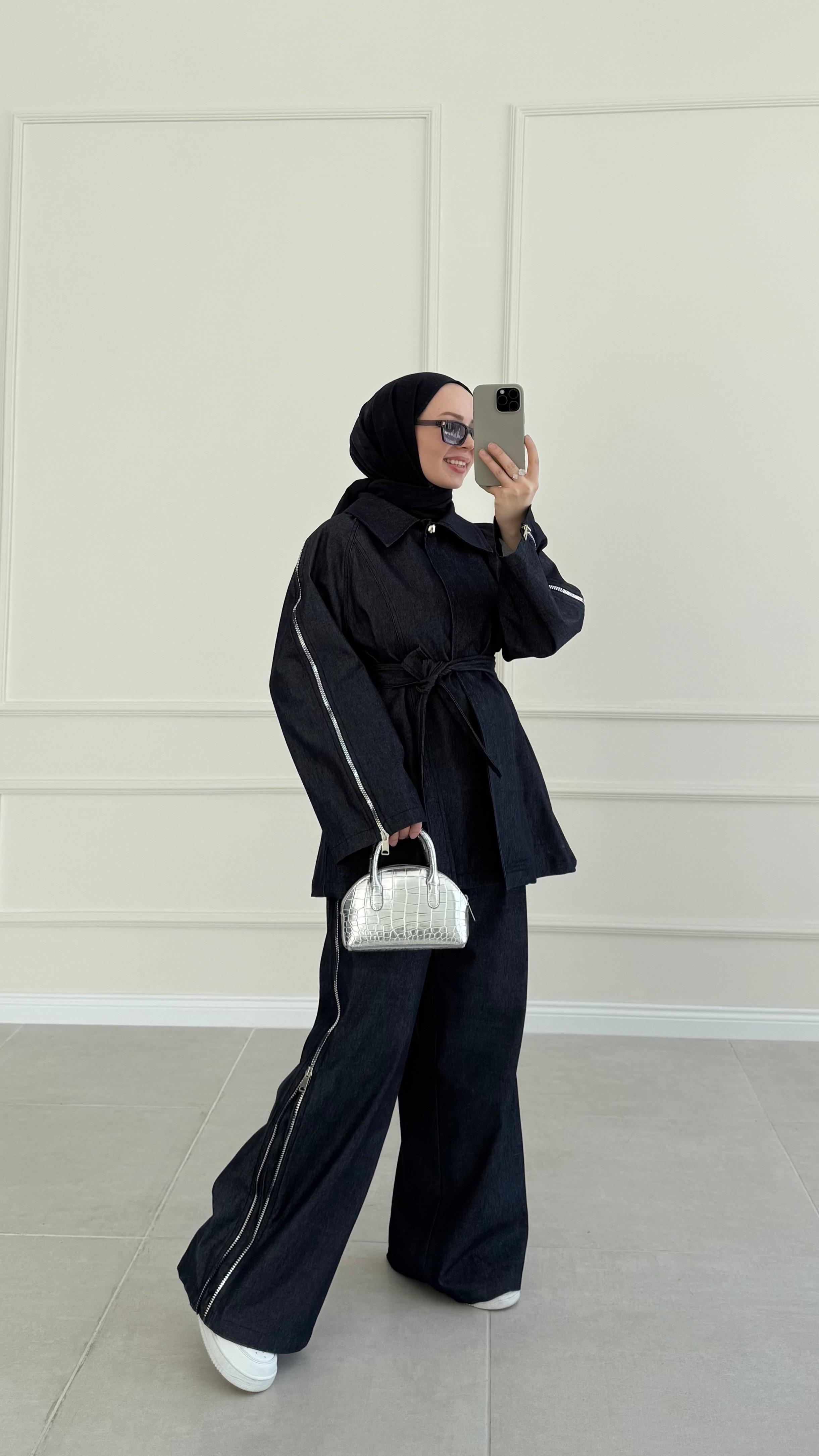 Danco Lacivert Denim Pantolon Takım