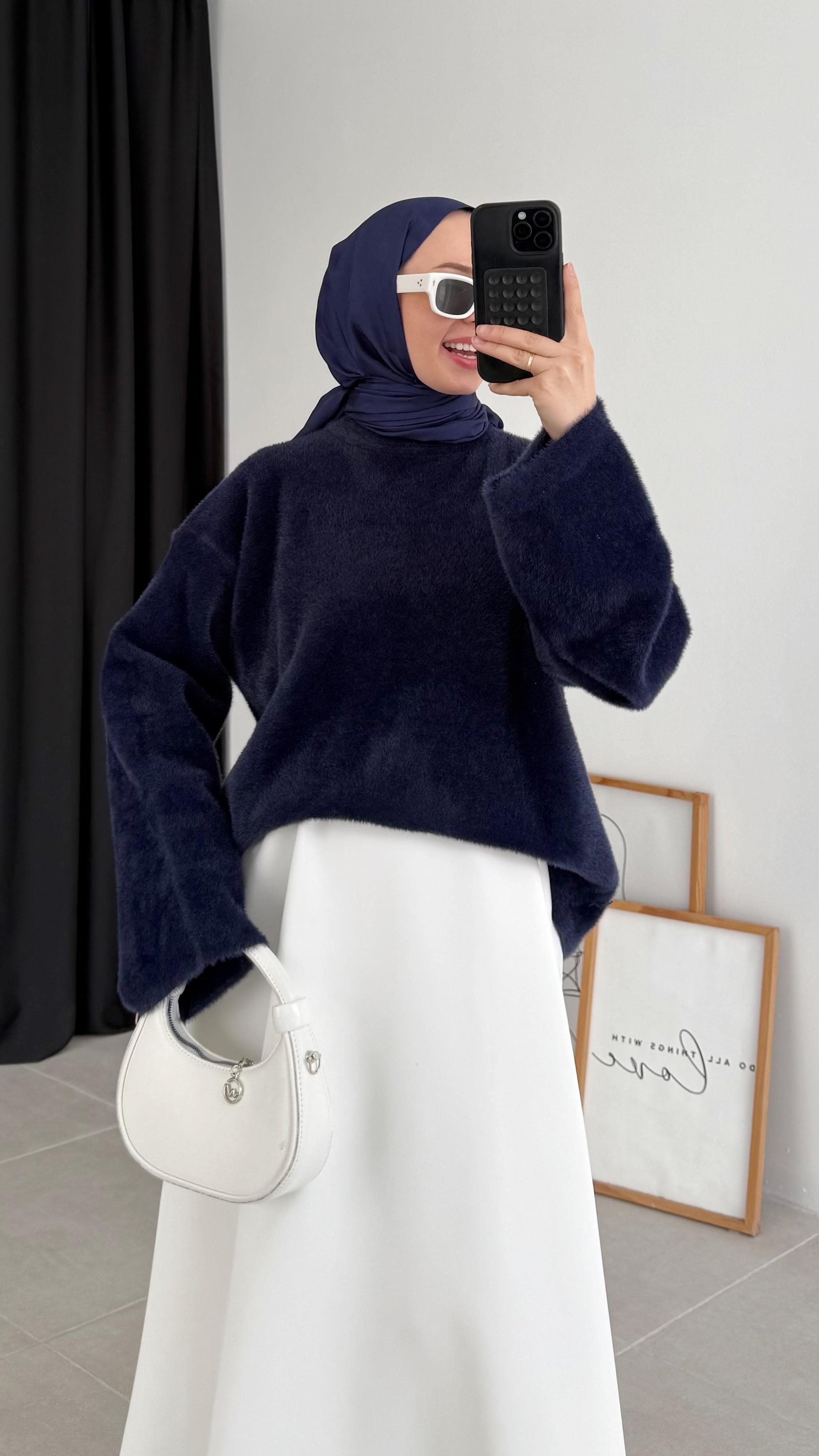 Delet Angora Lacivert Kazak