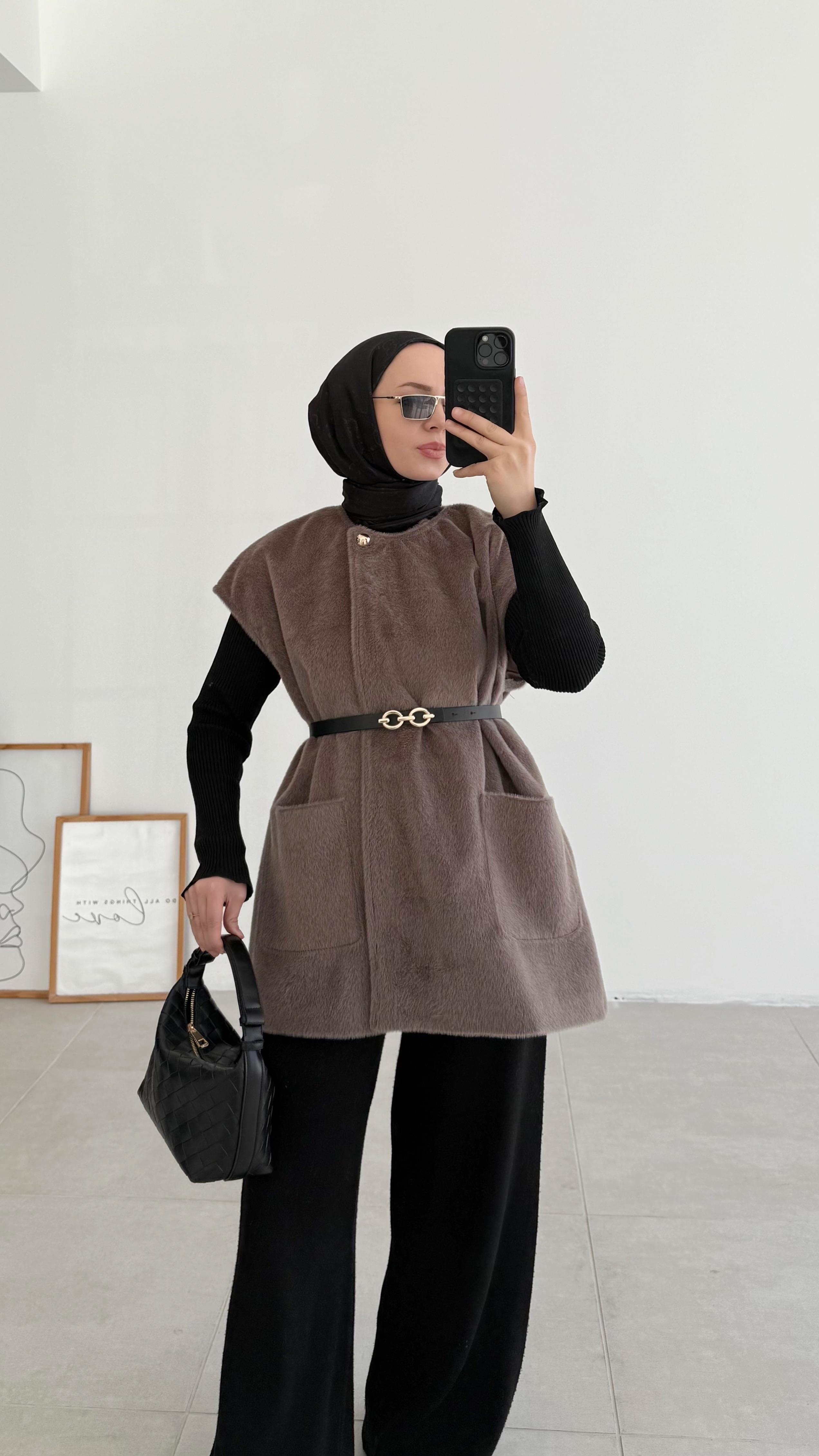 Fox Cepli Kahverengi Premıum Yelek