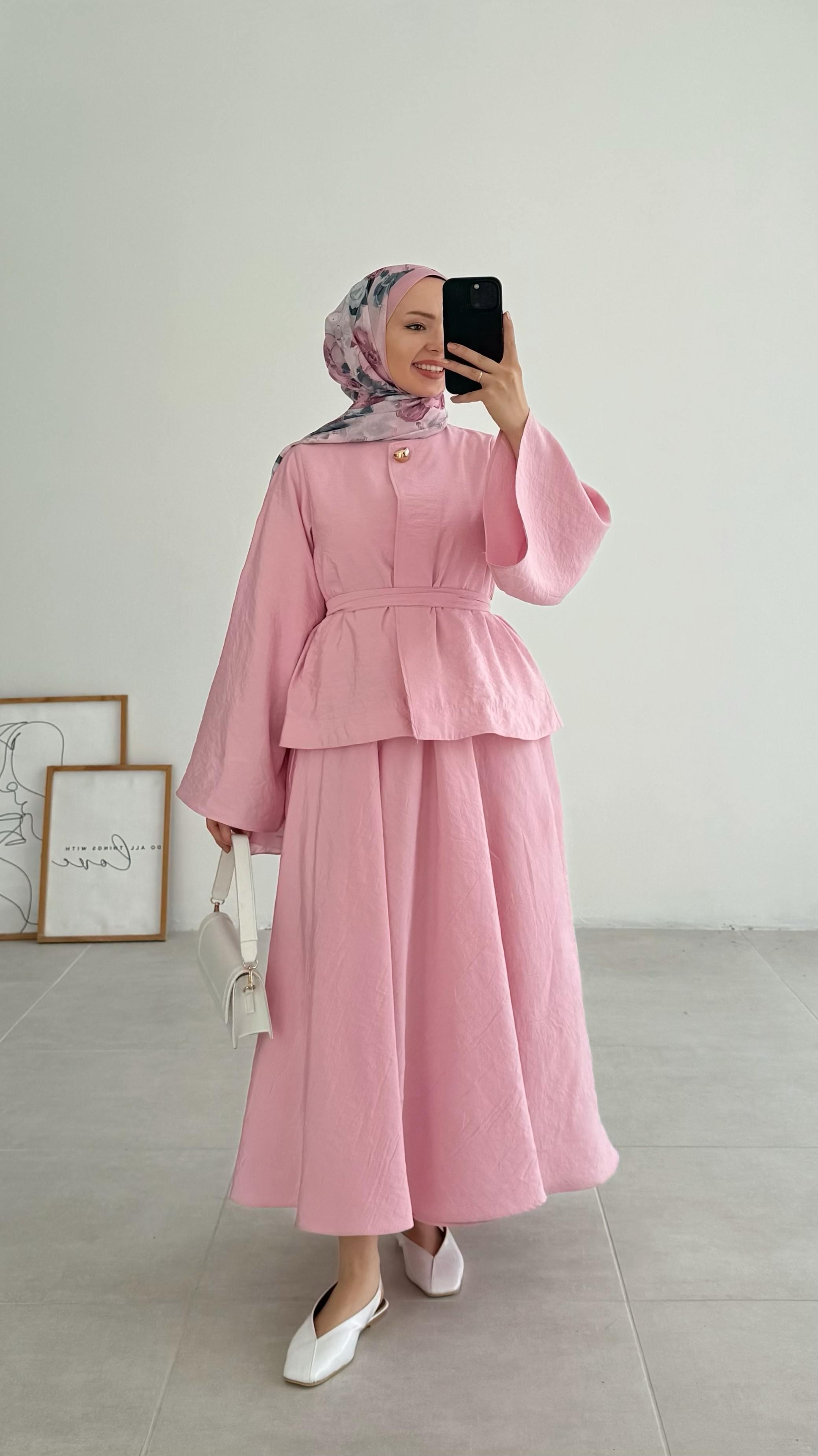 Holly Kreş Premıum Pembe Etek Takım