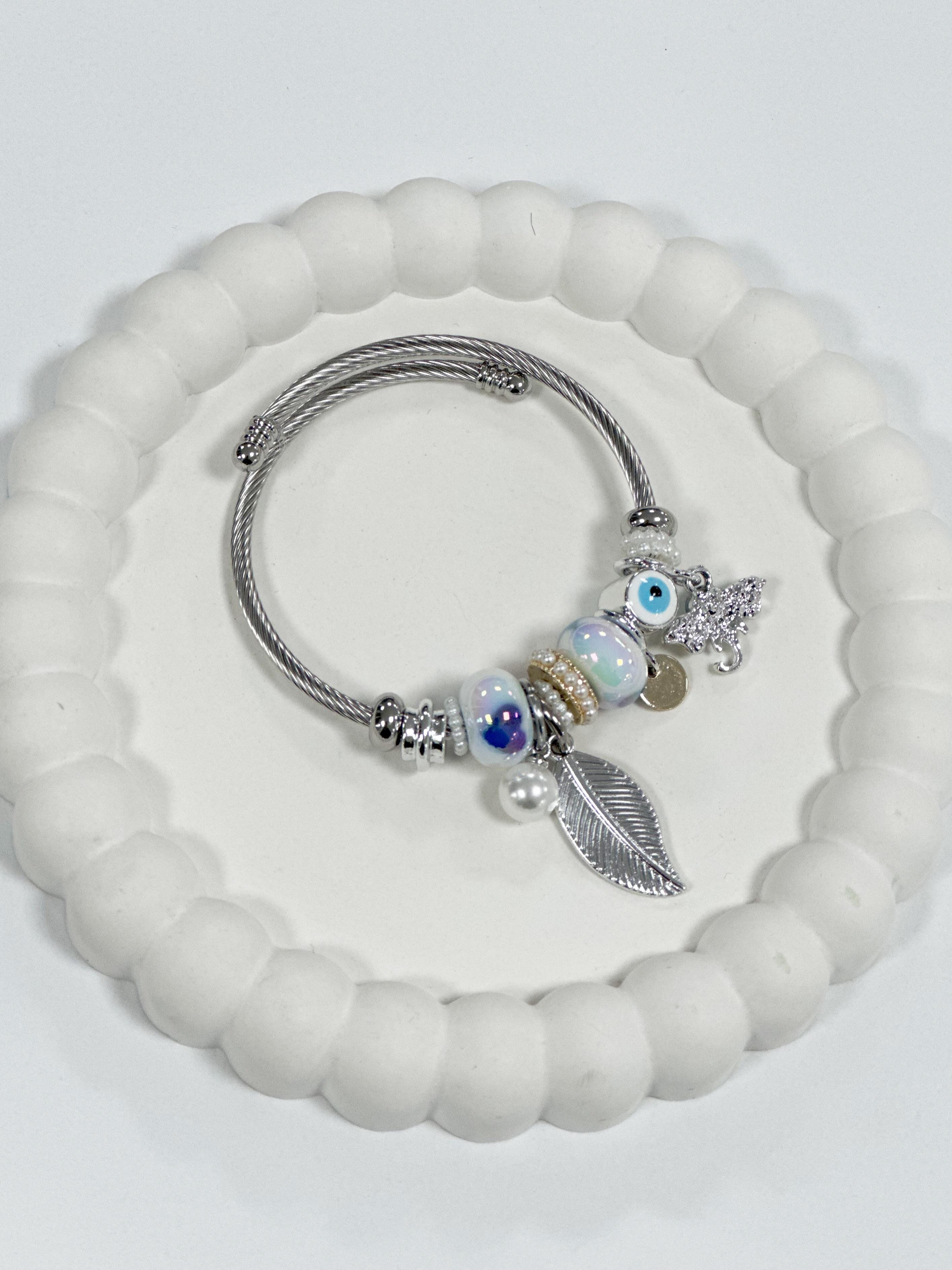 Juno Full Gümüş Mavi Pandora Bileklik