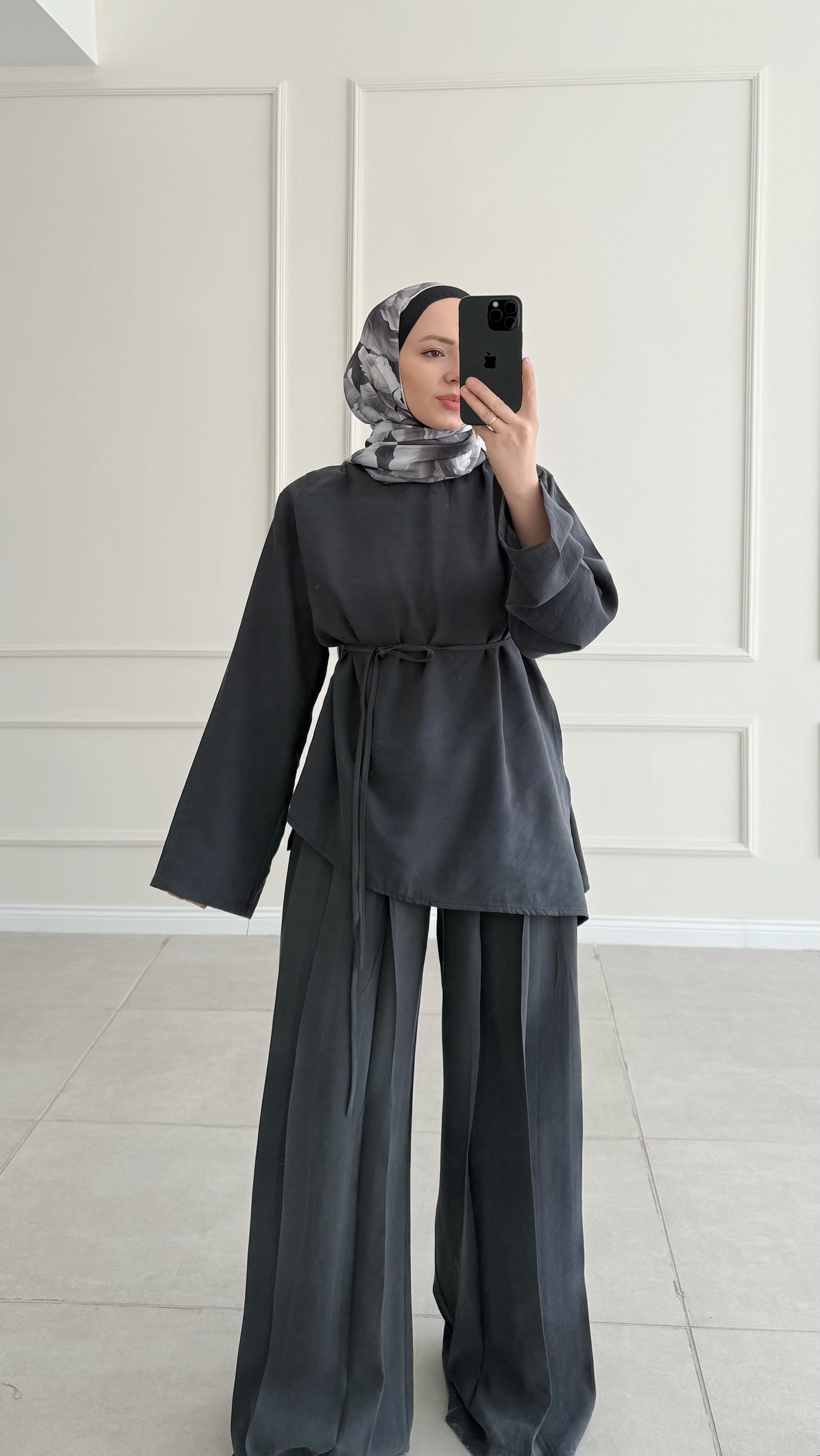 Lilay Modal Antrasit Takım