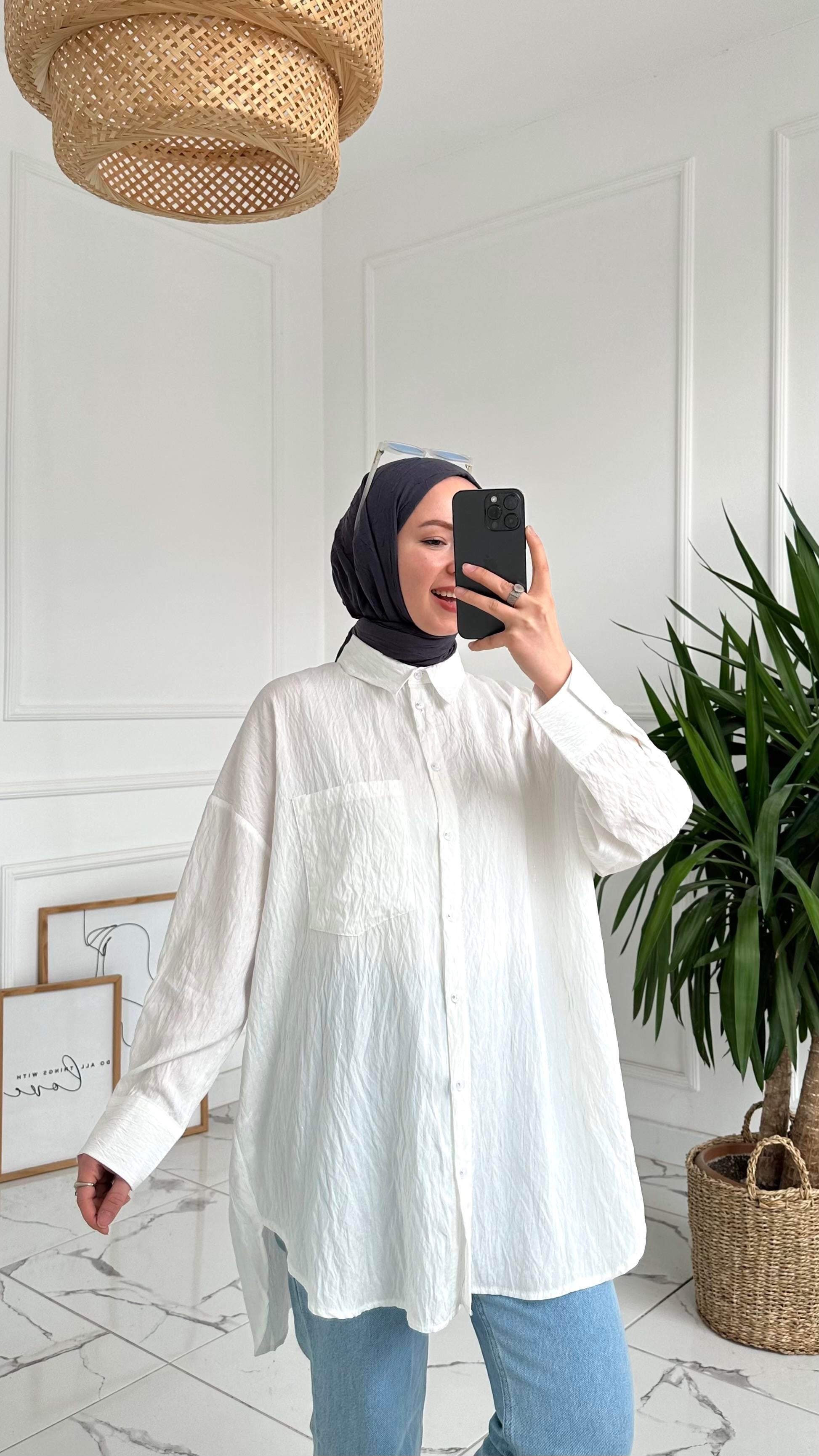 Lina Simli Çizgili Premium Gömlek