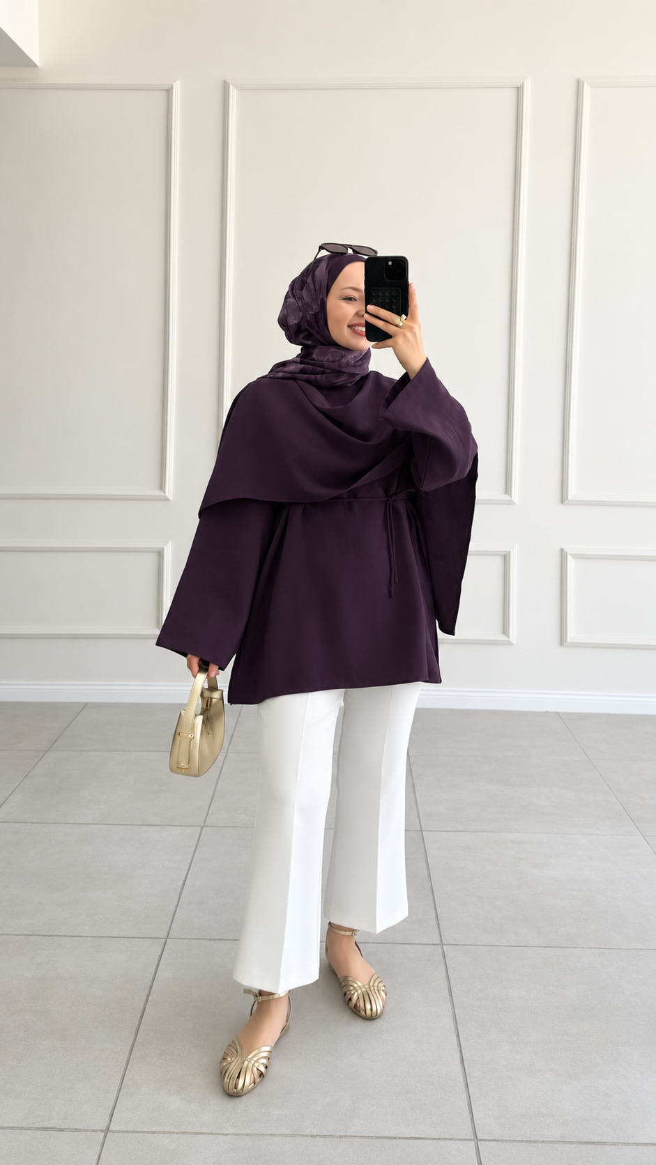 Lisa Pelerin Detaylı Tasarım Bordo(ÖN SİPARİŞ ÜRÜNÜDÜR) Tunik