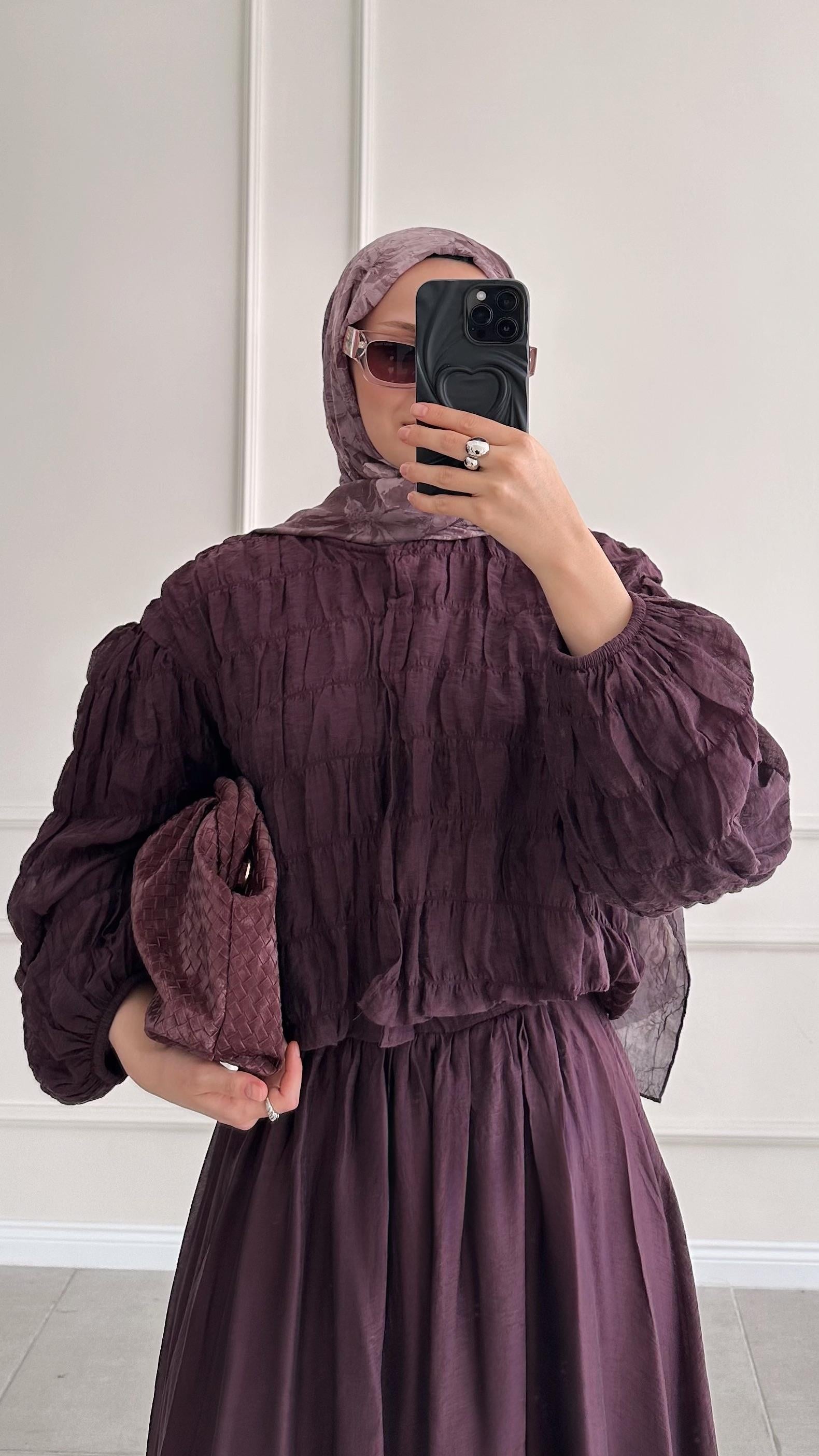 Livia Gipeli Bordo Ceket Takım 