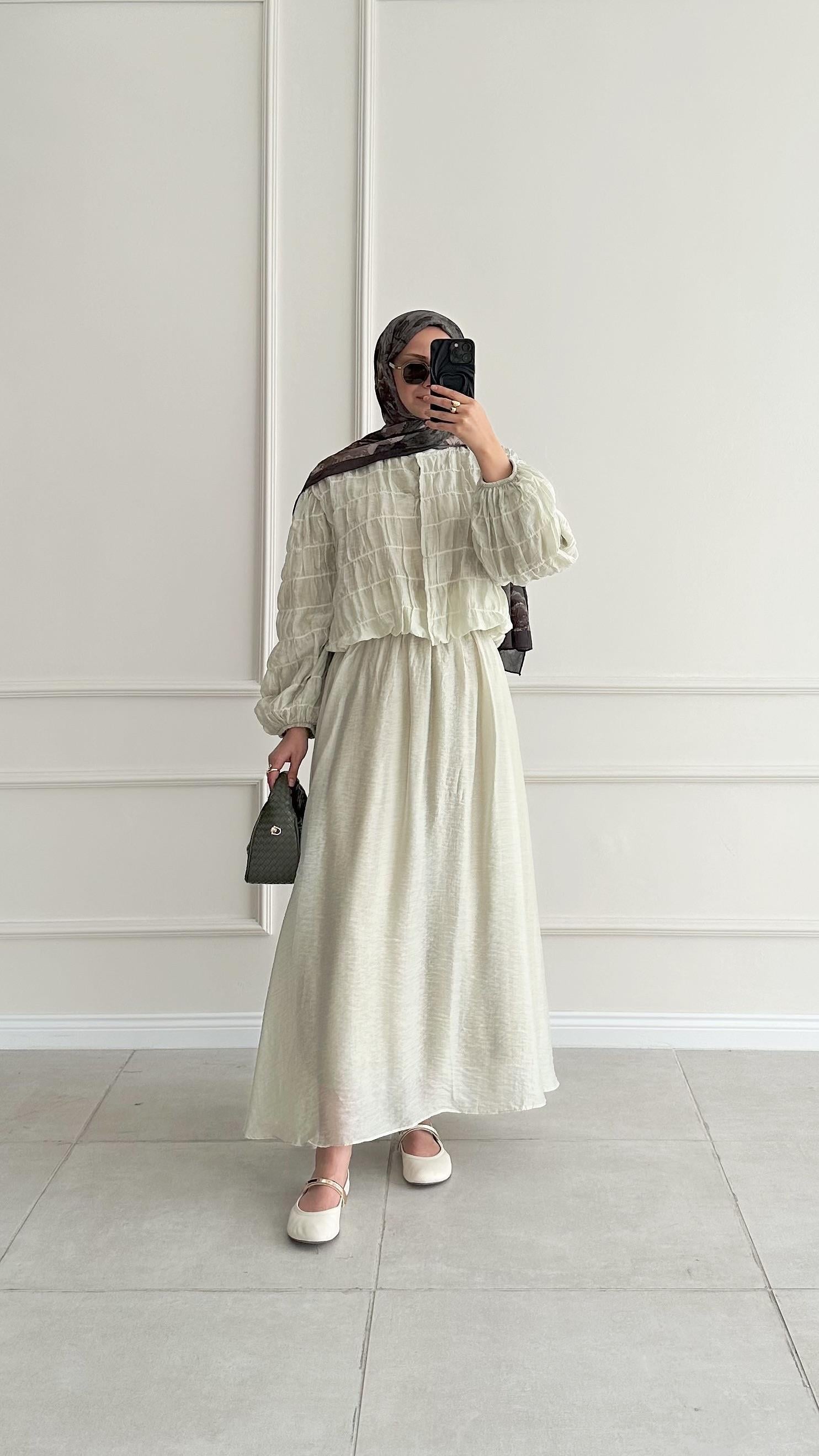 Livia Gipeli Yeşil Ceket Takım 