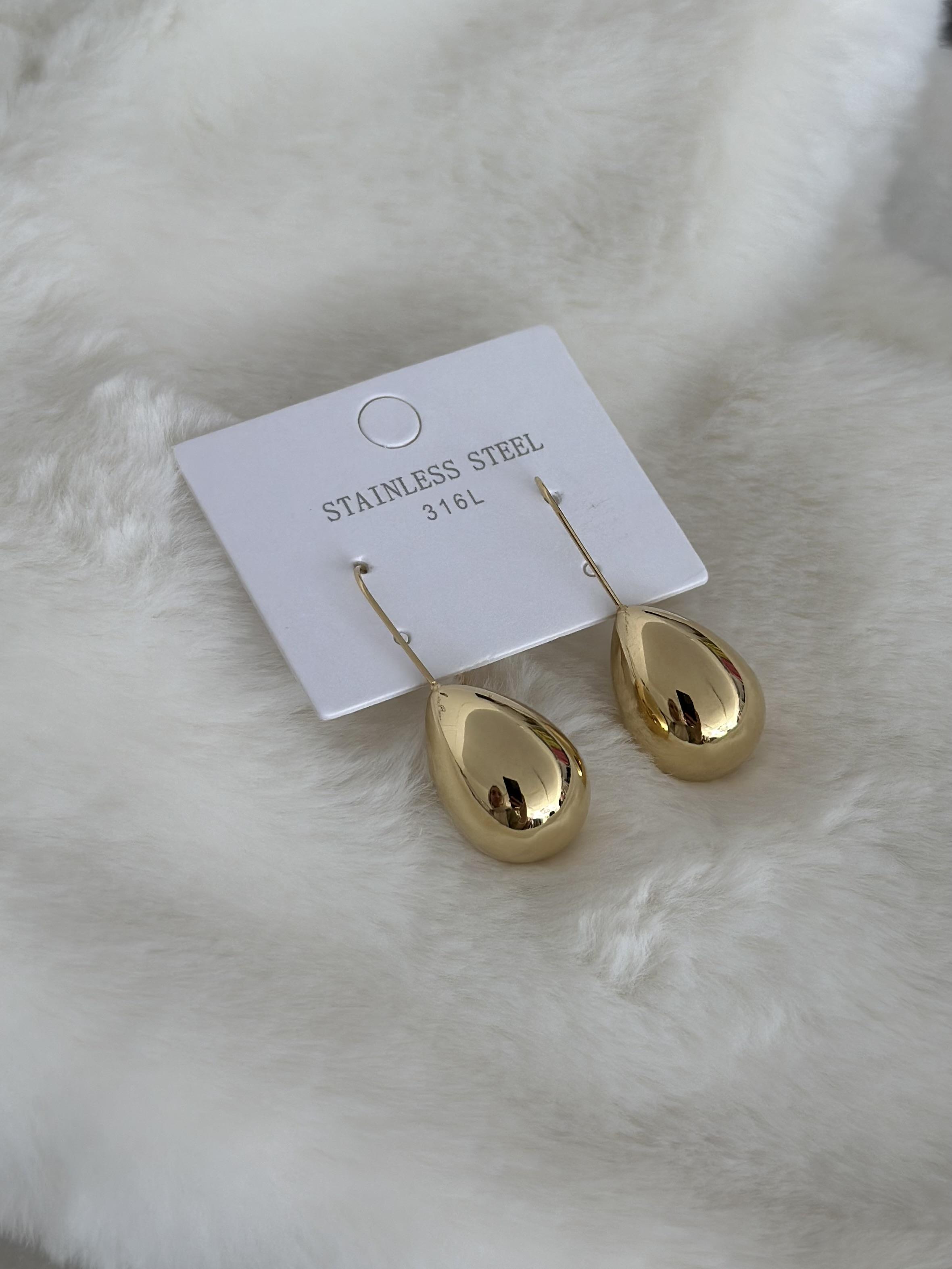 Nova Damla Gold Küpe 