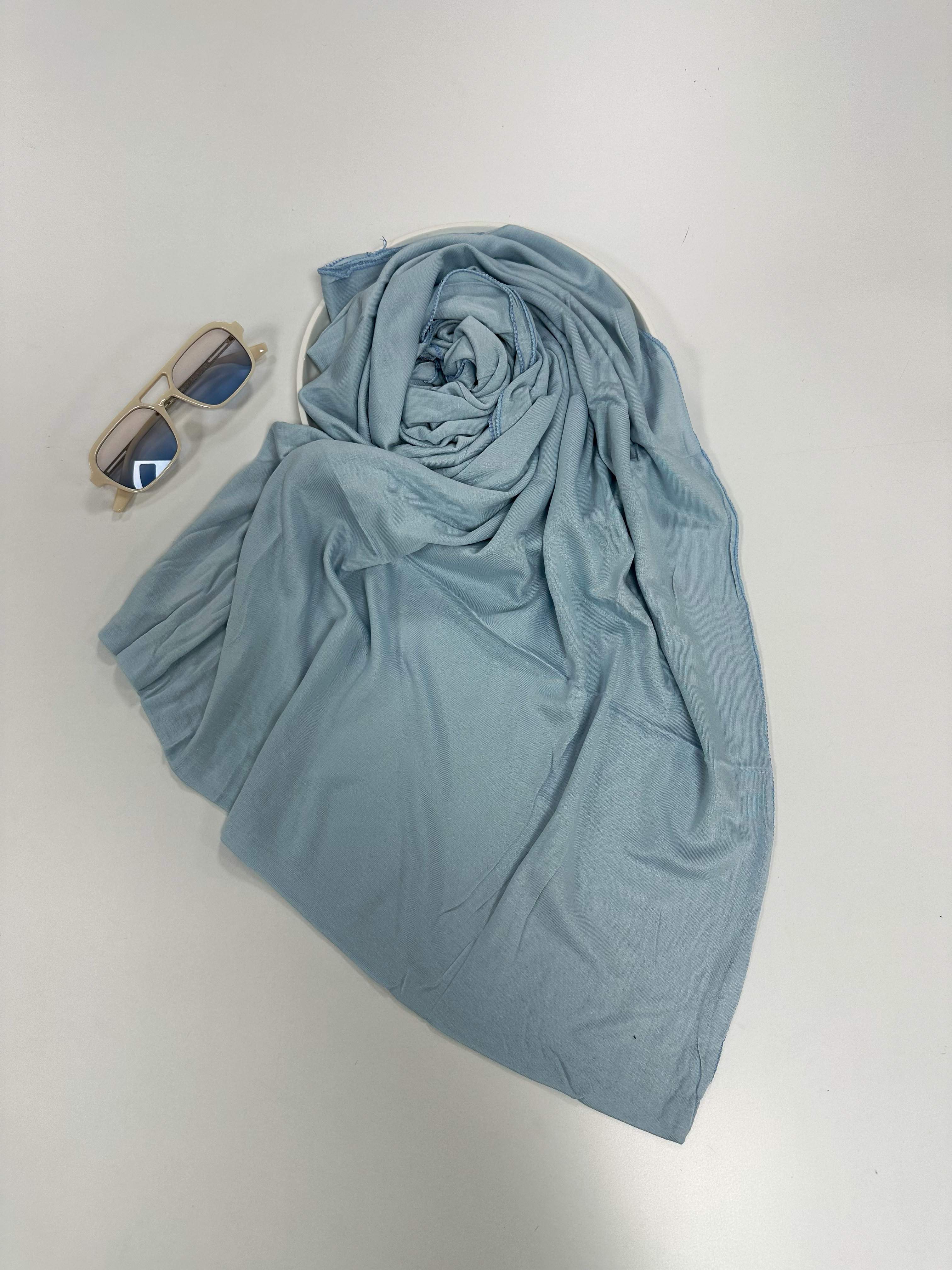 Perla Buz Mavisi Penye Şal
