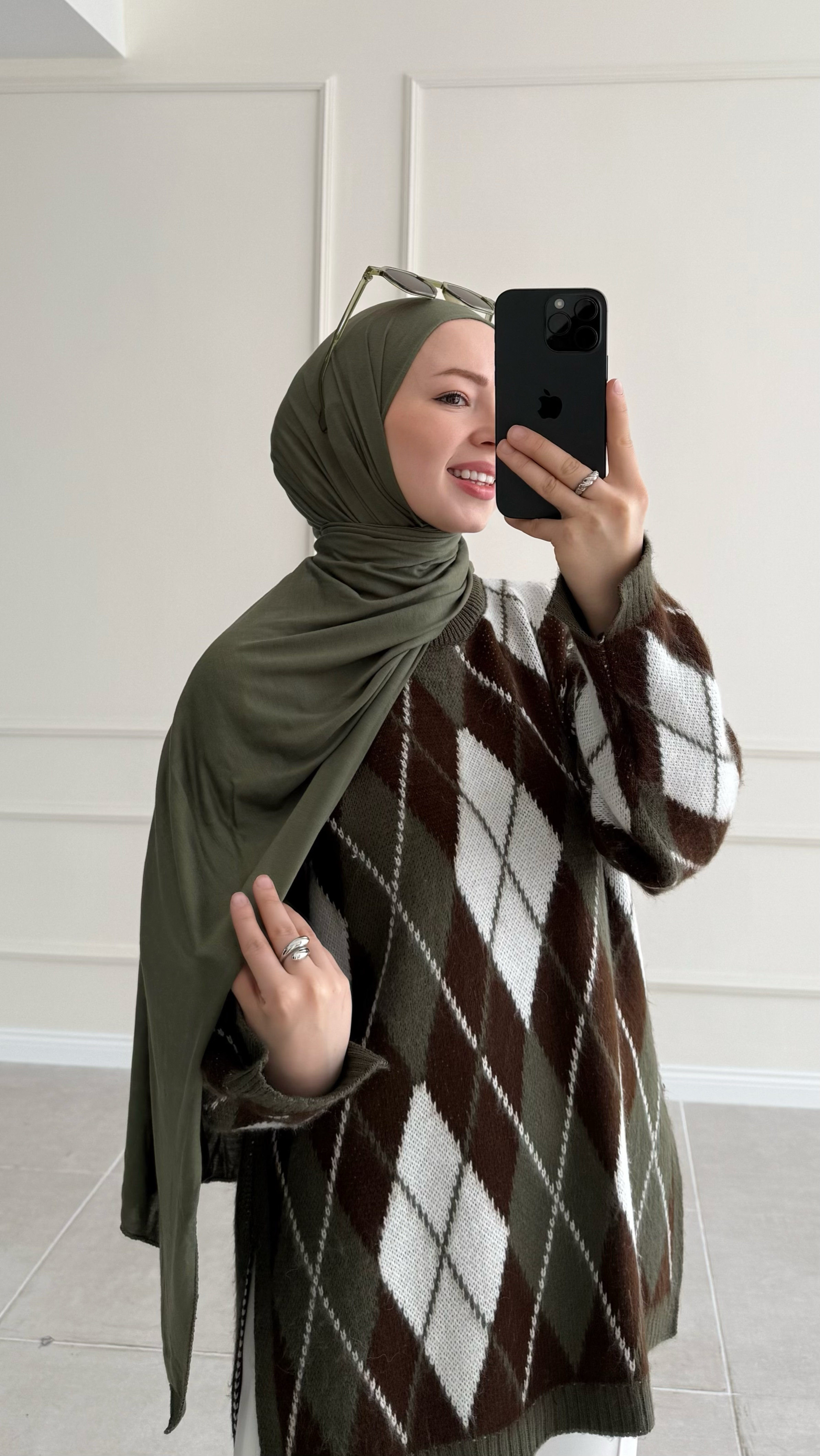 Perla Haki Penye Şal