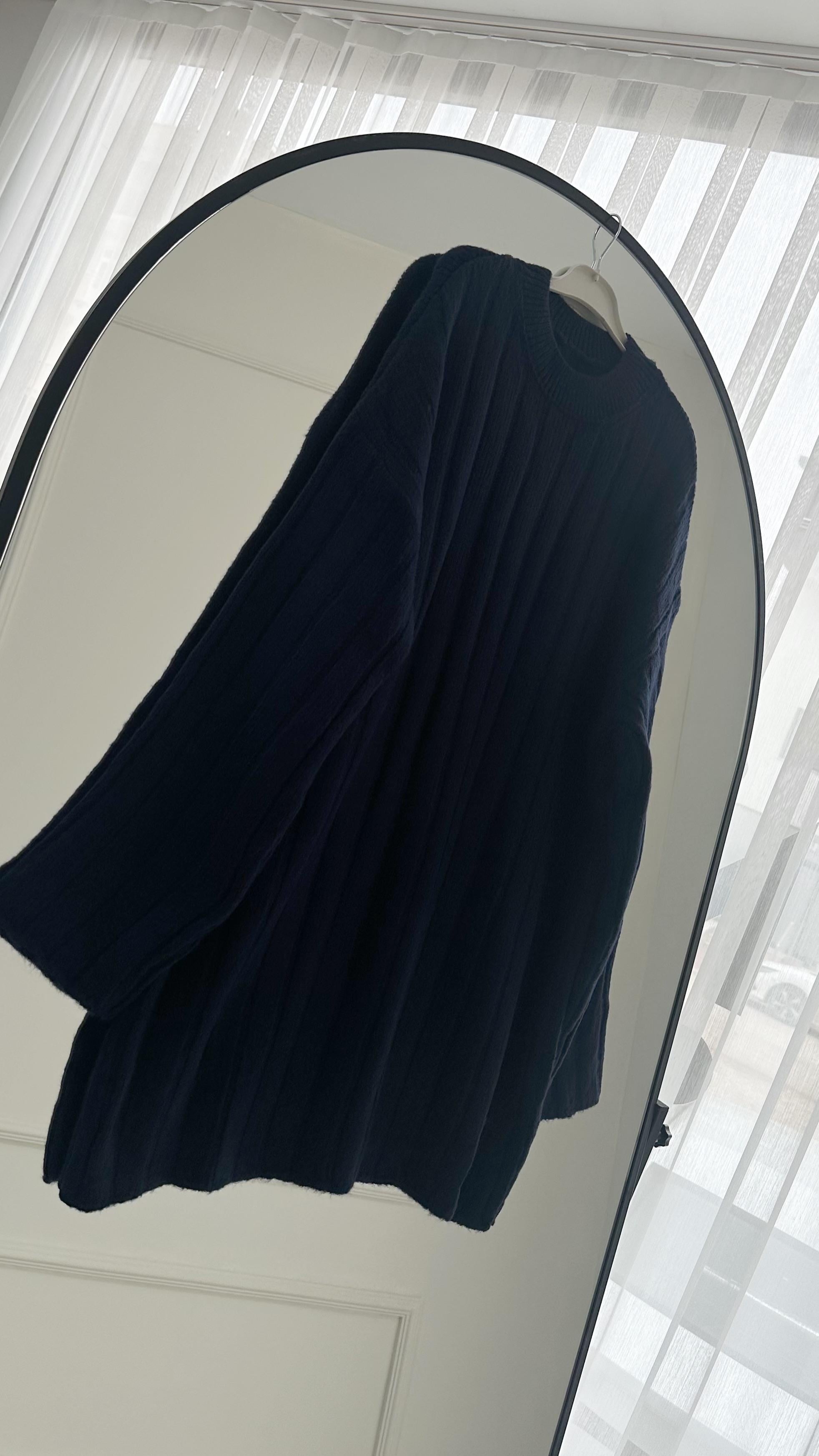 Piace Çizgili Lacivert Triko Kazak 