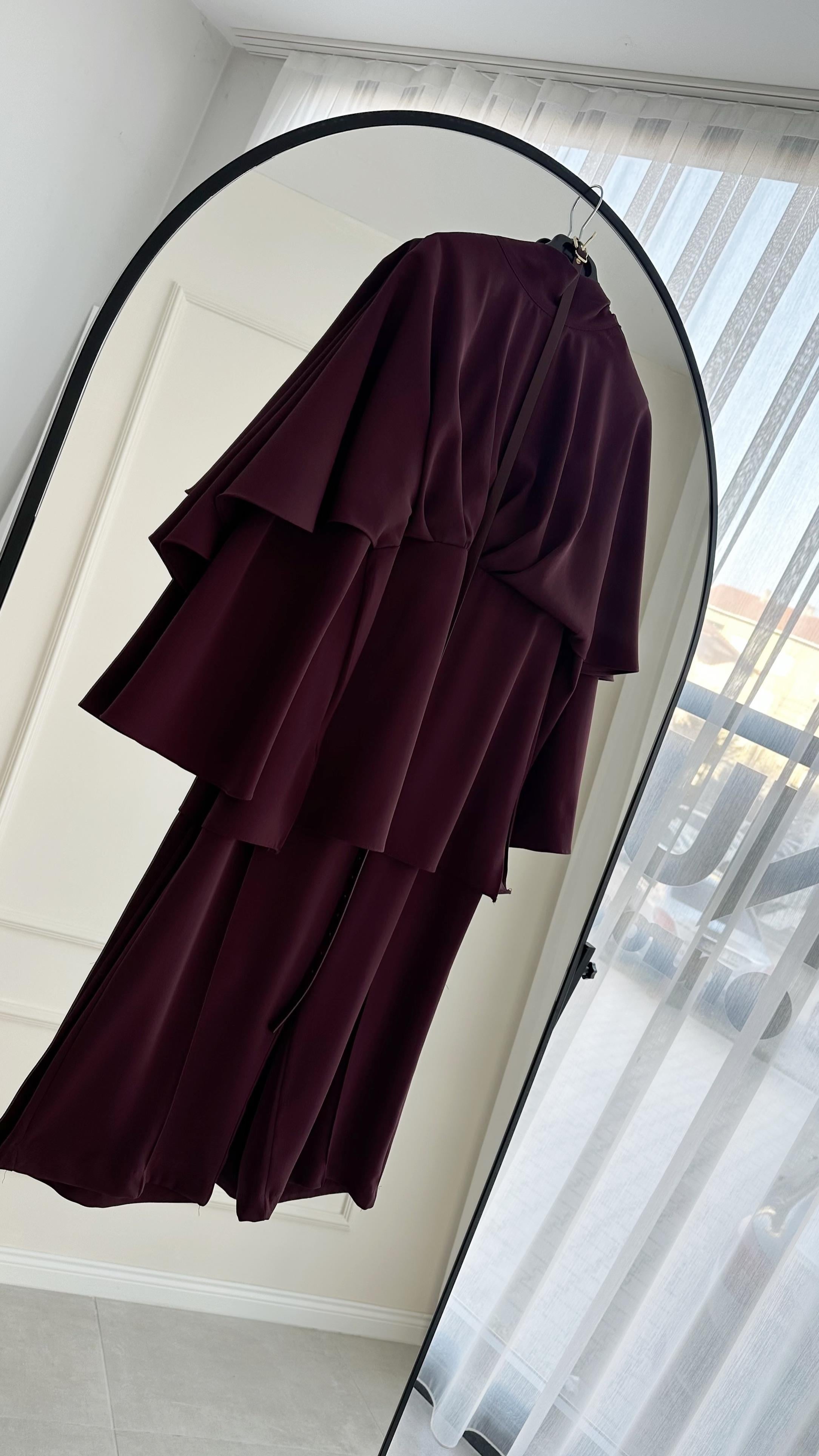 Ranse Premıum Tasarım Bordo Pantolon Takım