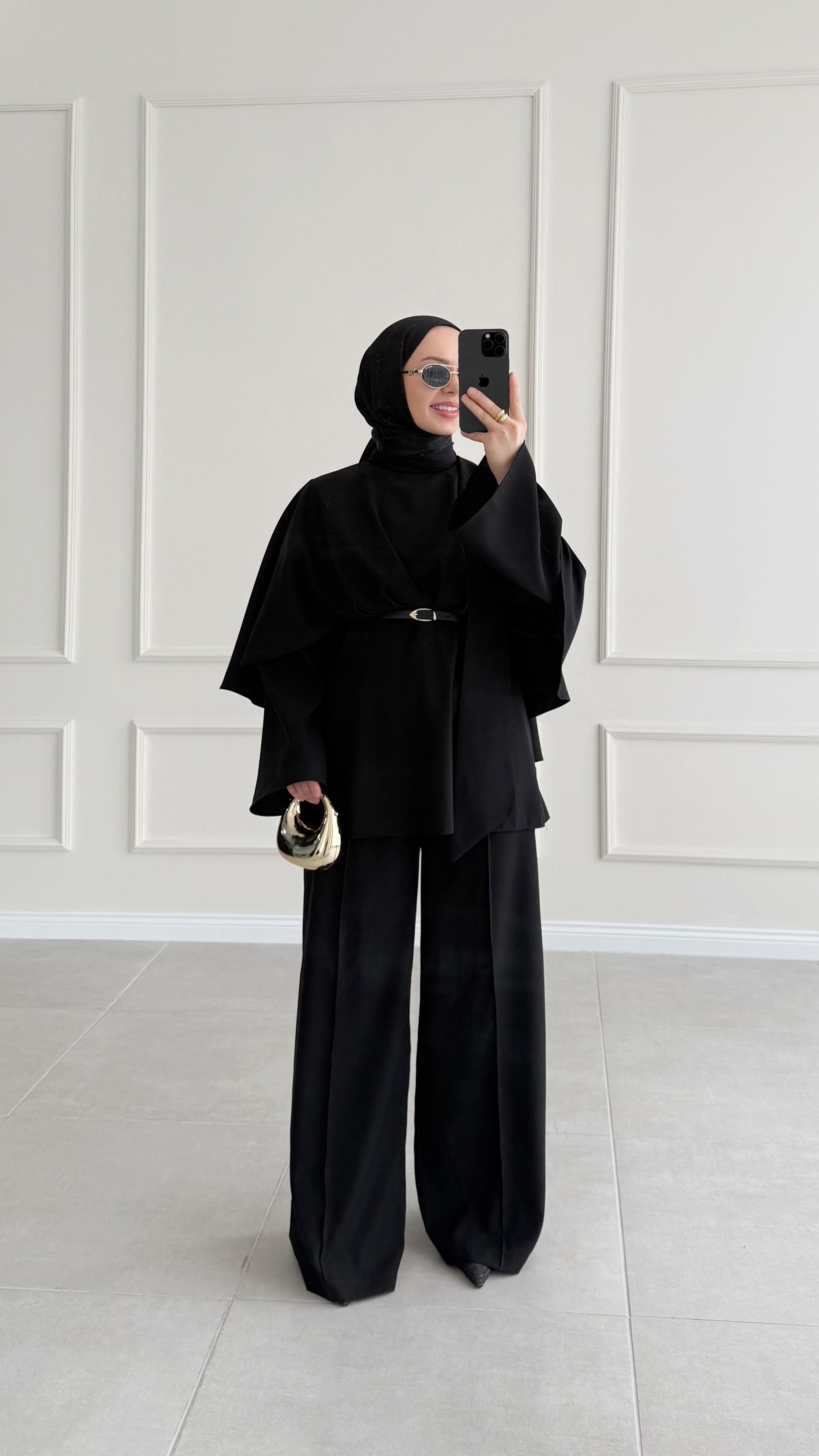 Ranse Tasarım Siyah Pantolon Takım