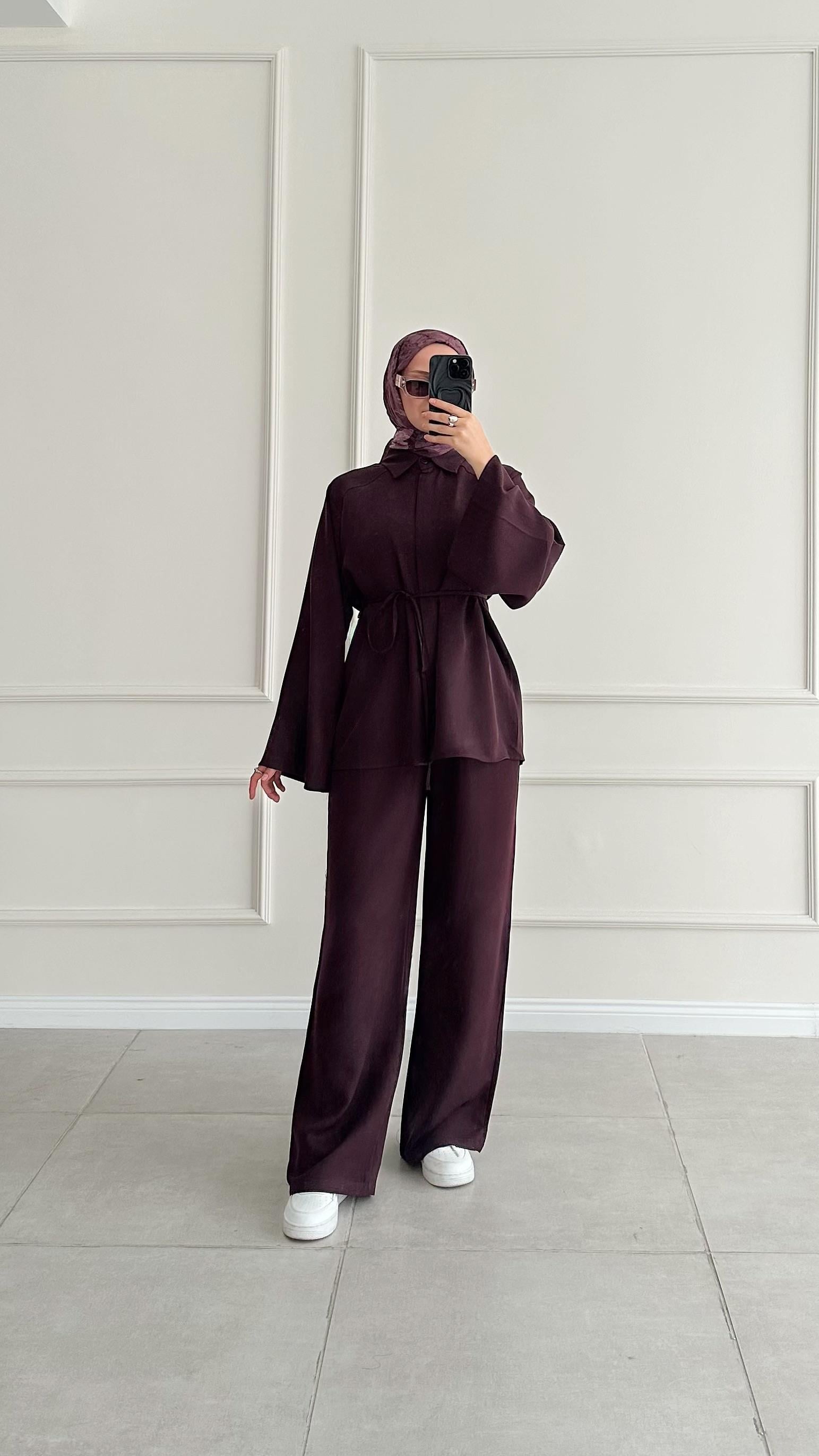 Repol Yarasa Kol Premıum Mürdüm Takım