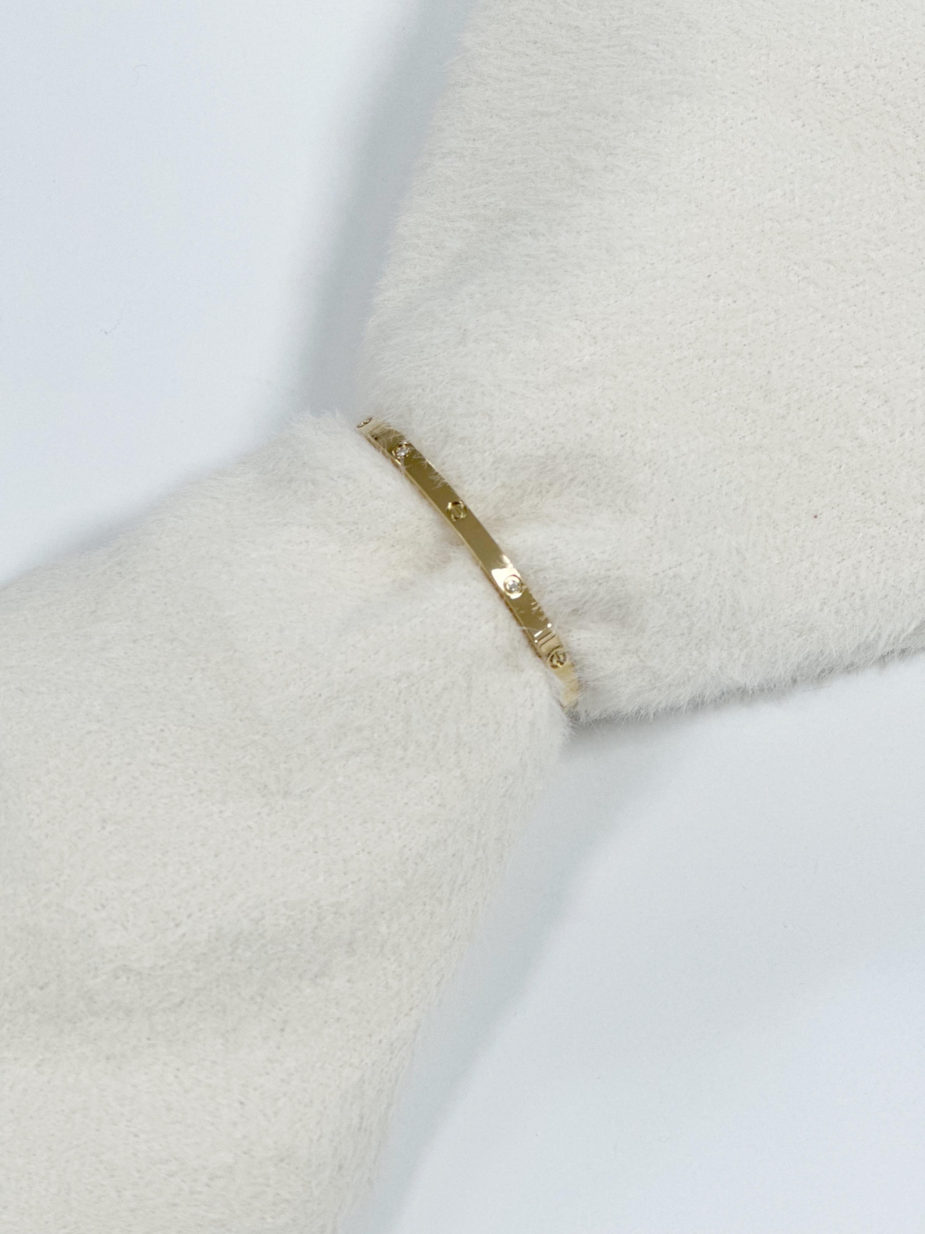 Rosalia Gold İnce Kartiyer 