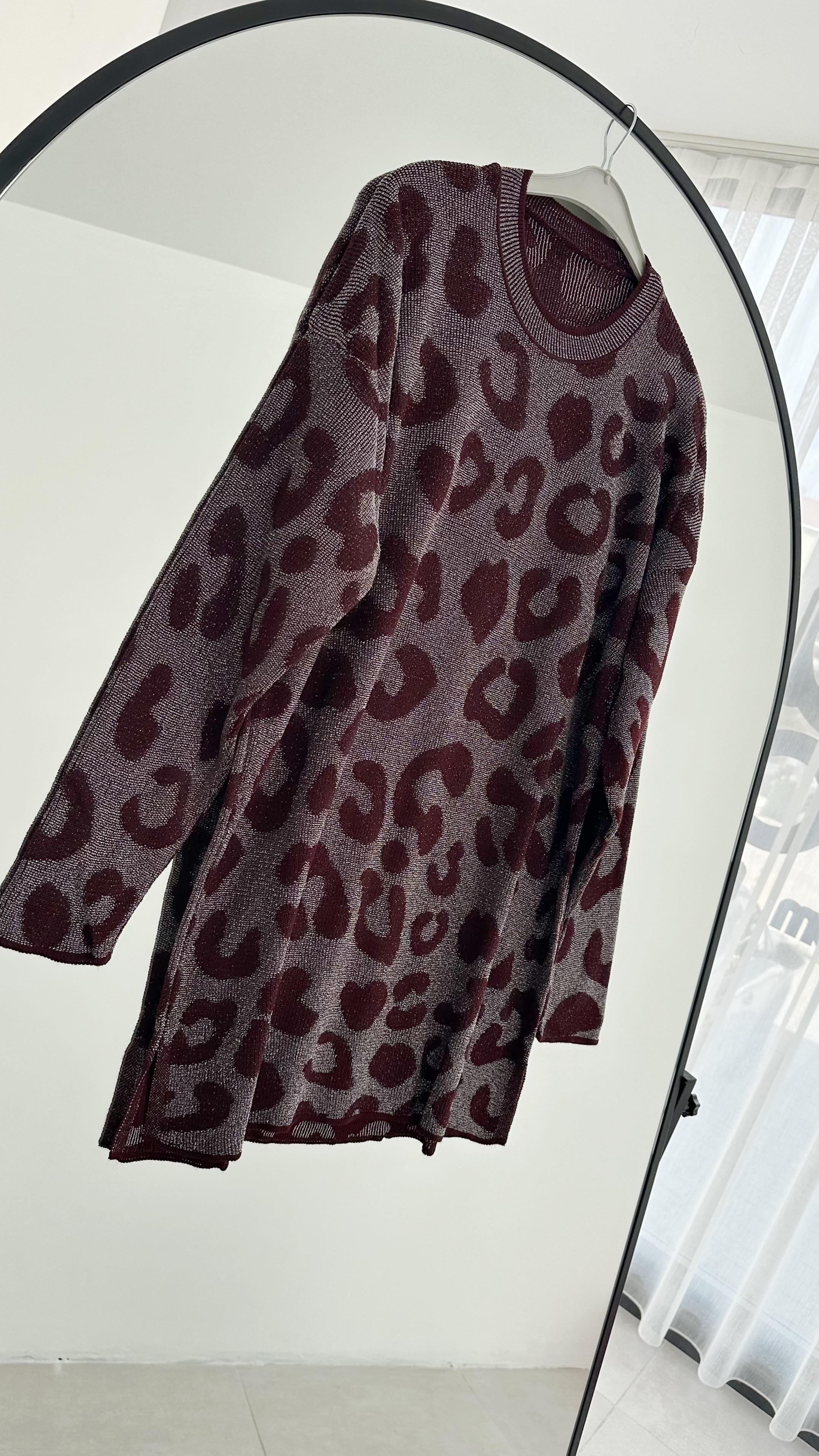 Saferi Simli Bordo Triko Kazak