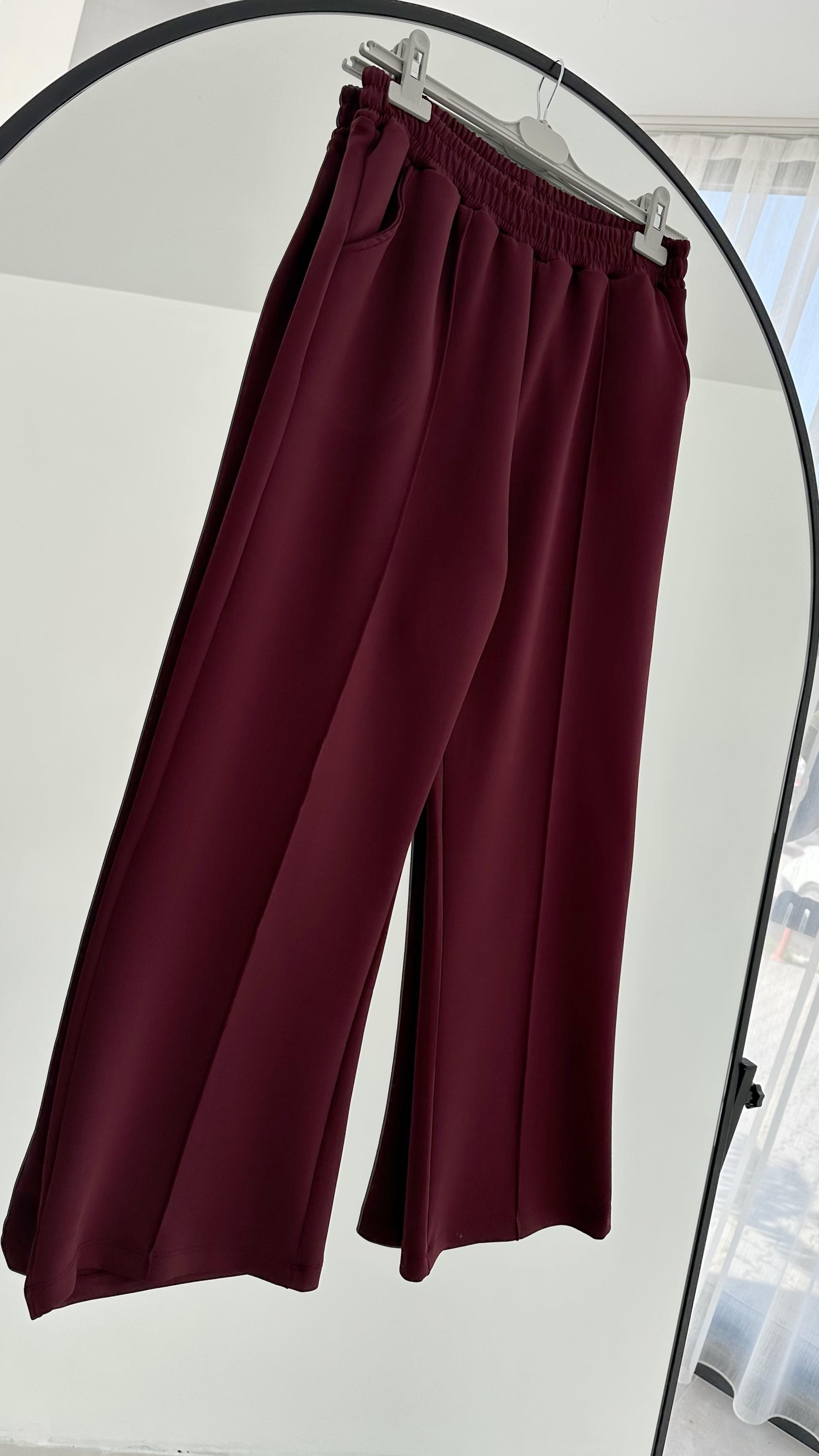 Sage Bol Paça Puf Bordo Scuba Pantolon
