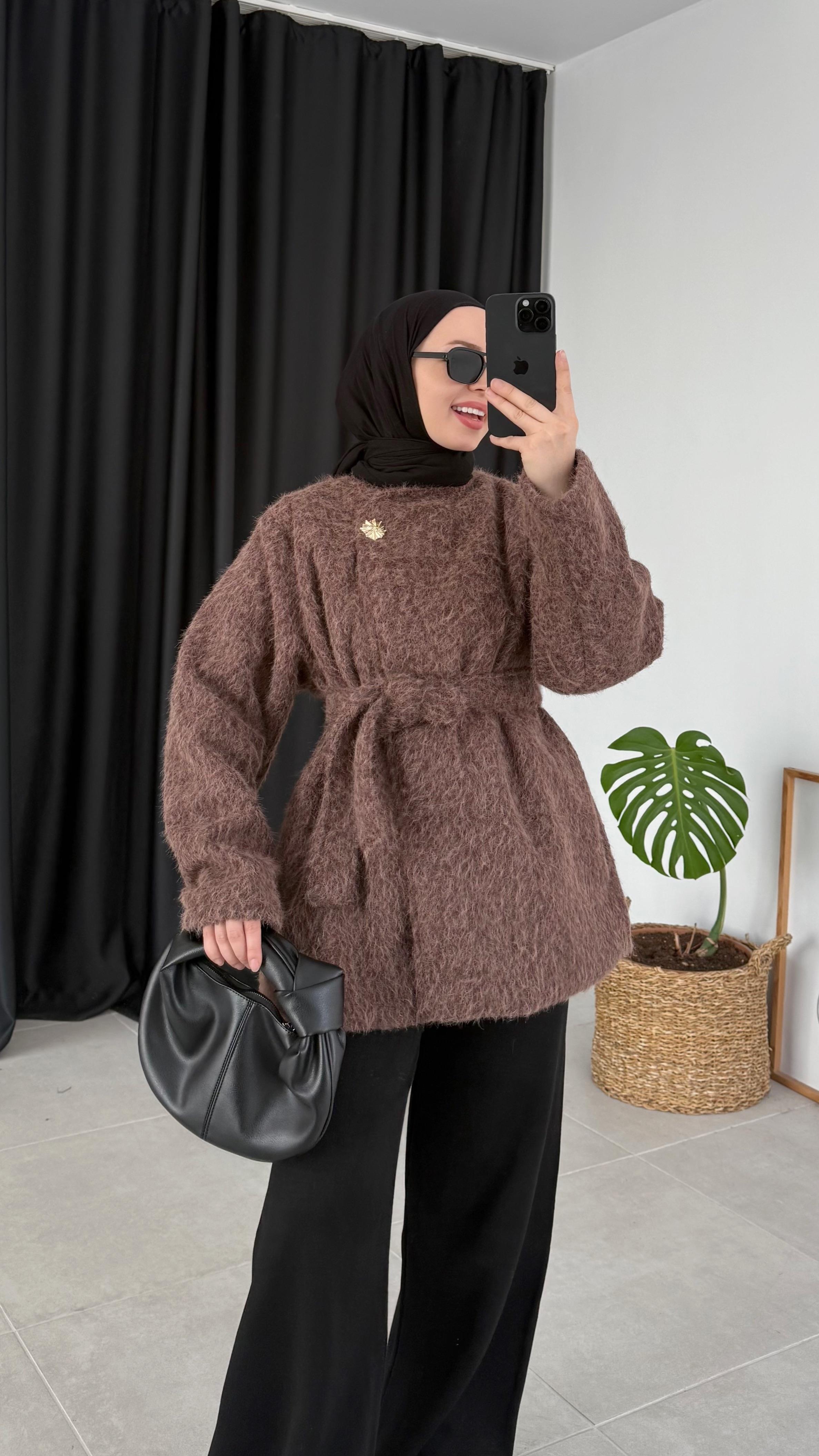 Sancely Teddy Acı Kahve Ceket