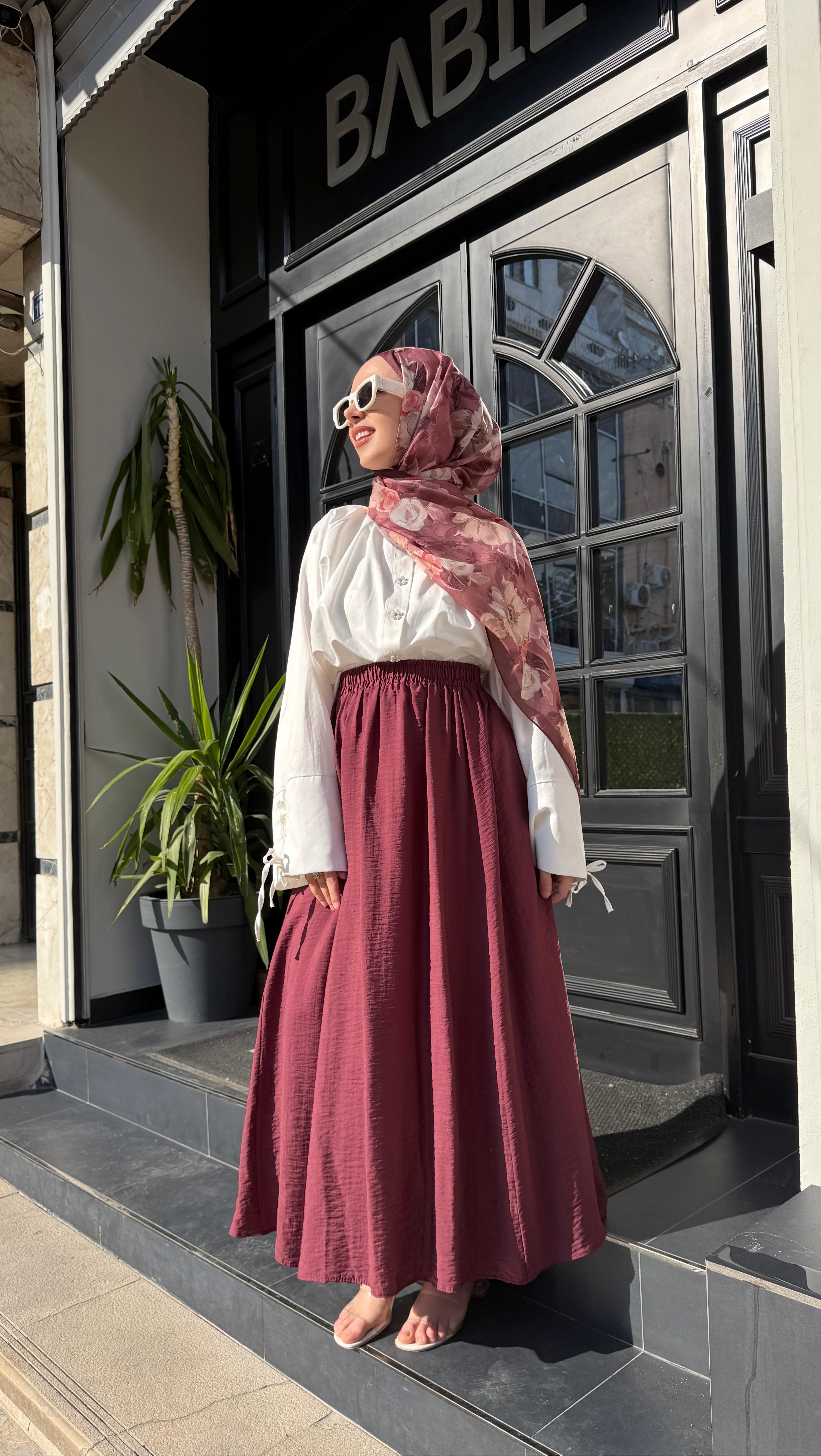 Sansel Tensel Bordo Etek