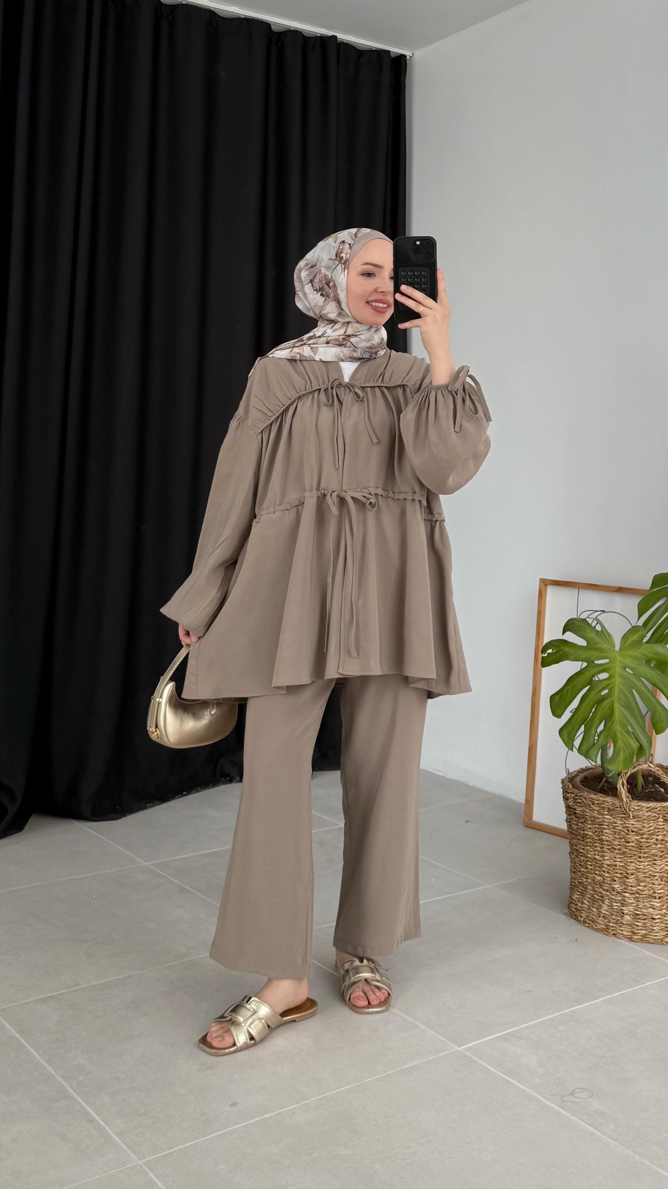 Tensel Büzgülü Vizon Takım