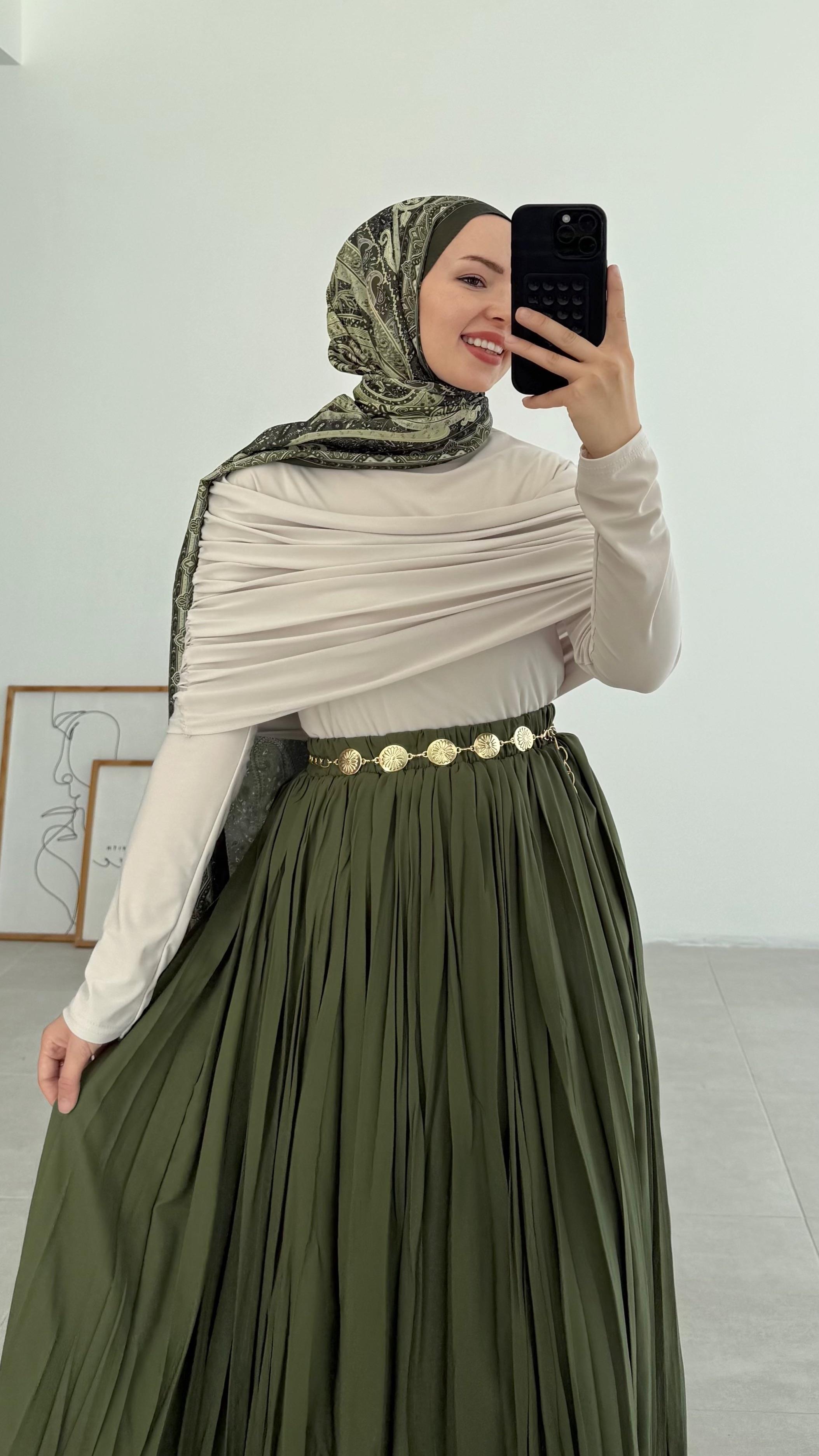 Terla Oval Gold Zincir Kemer