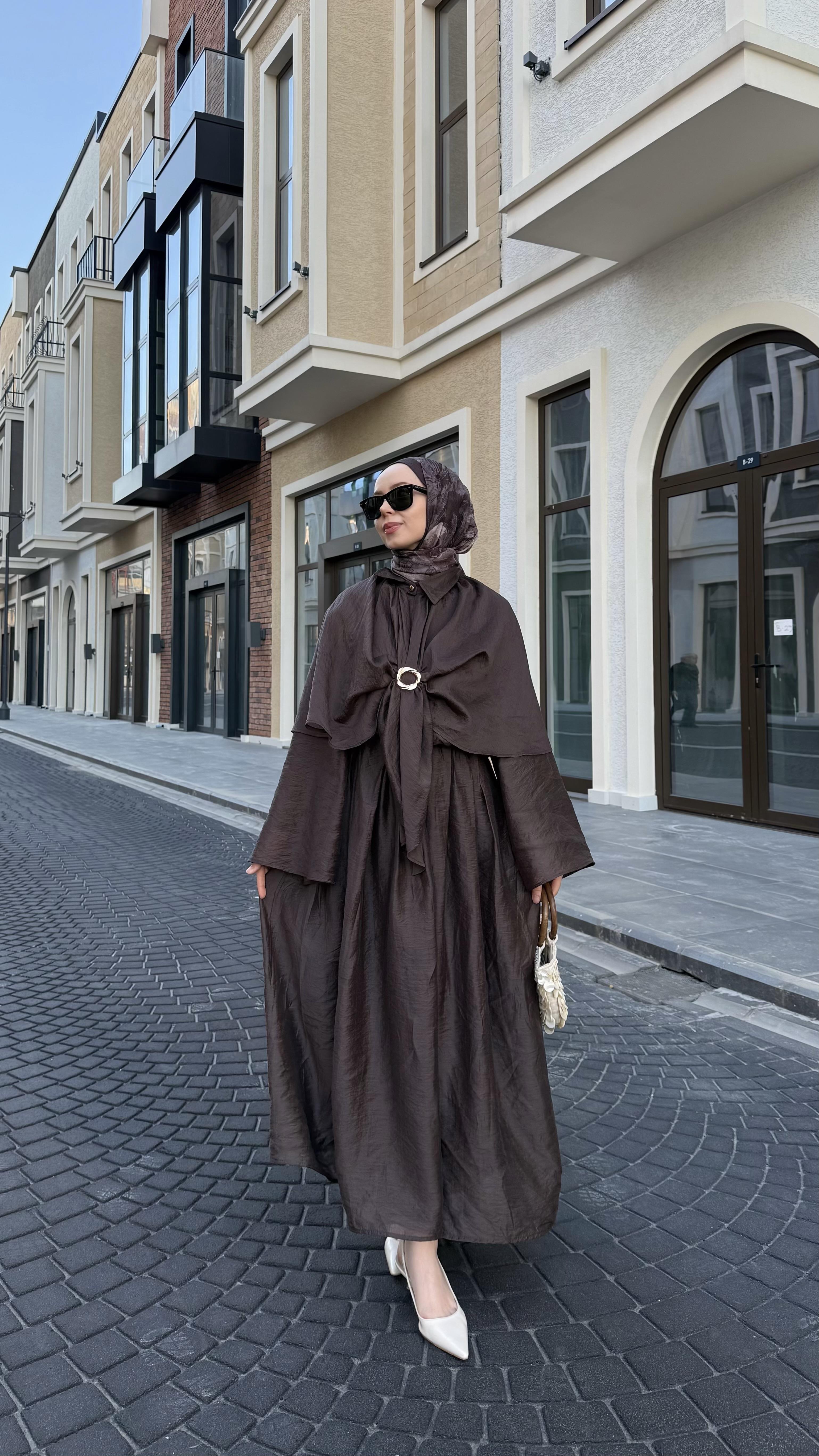Wazoli Kahverengi Üçlü Etek Takım