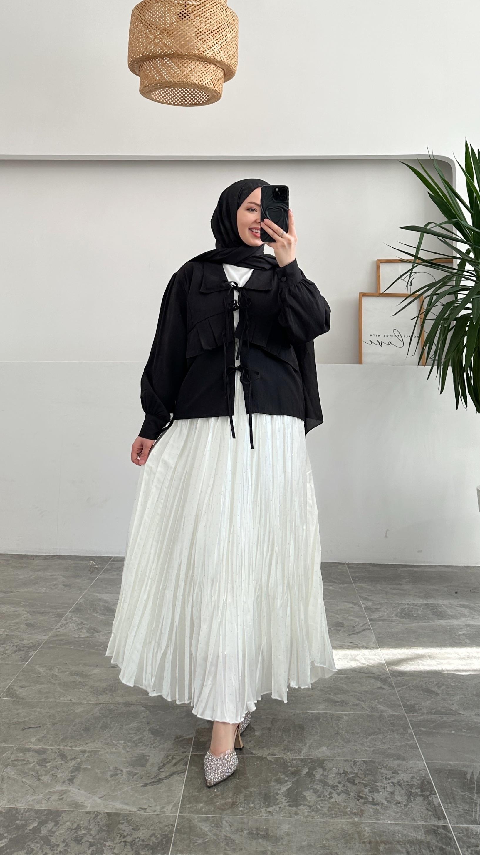 ZRA Pinterest Siyah Gömlek  