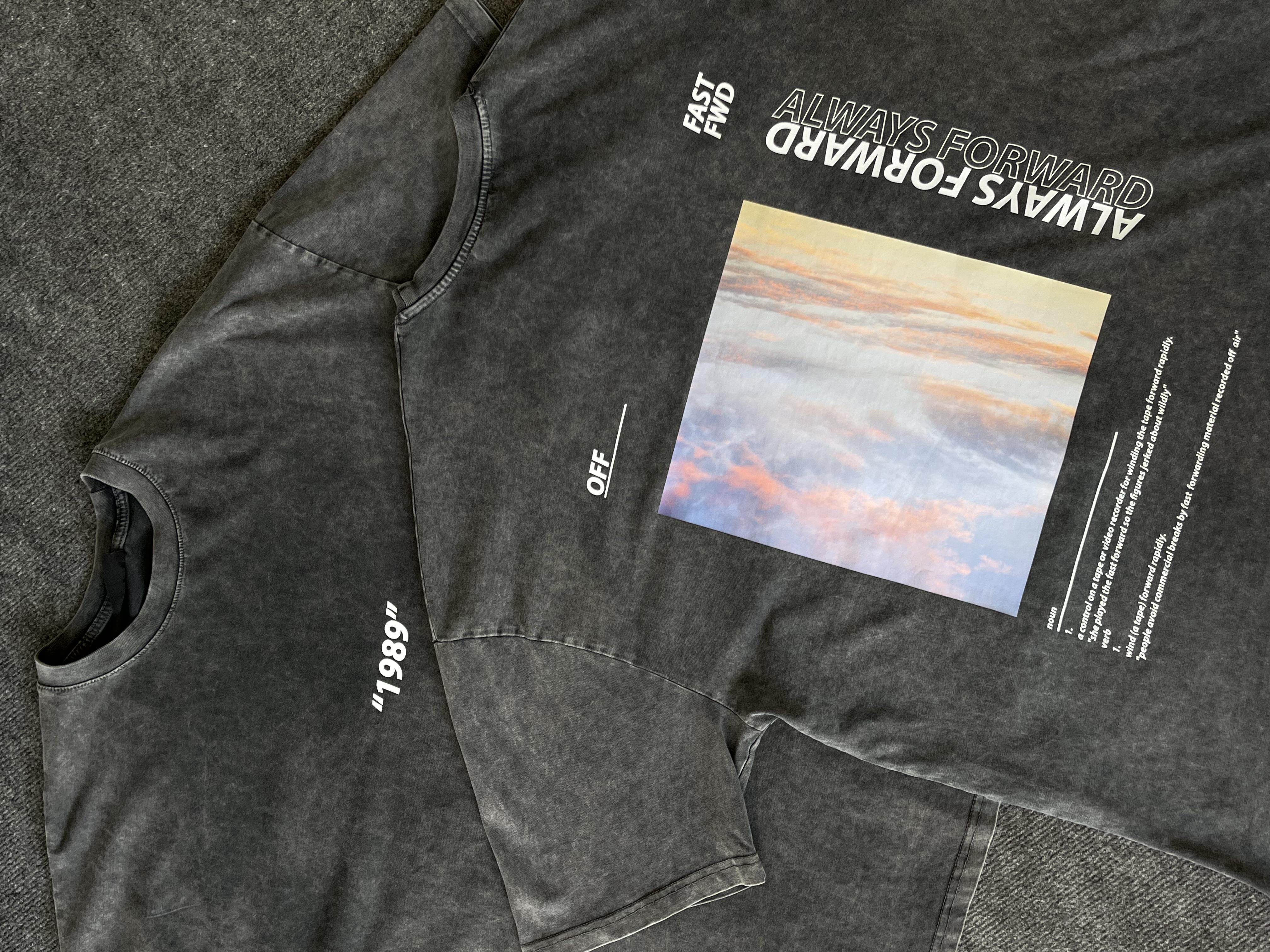 1989 Yıkamalı Oversize T-shirt