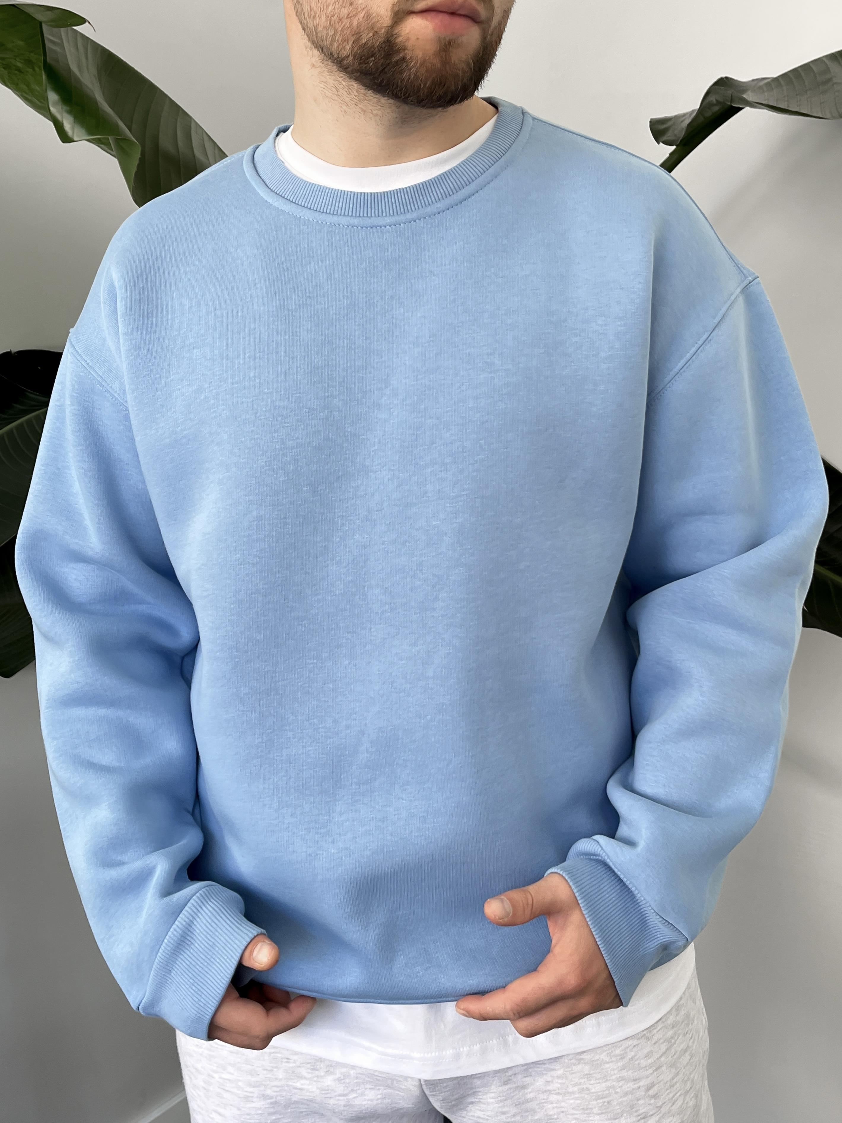 Bebe Mavi Üç İplik Şardonlu Basic Sweatshirt