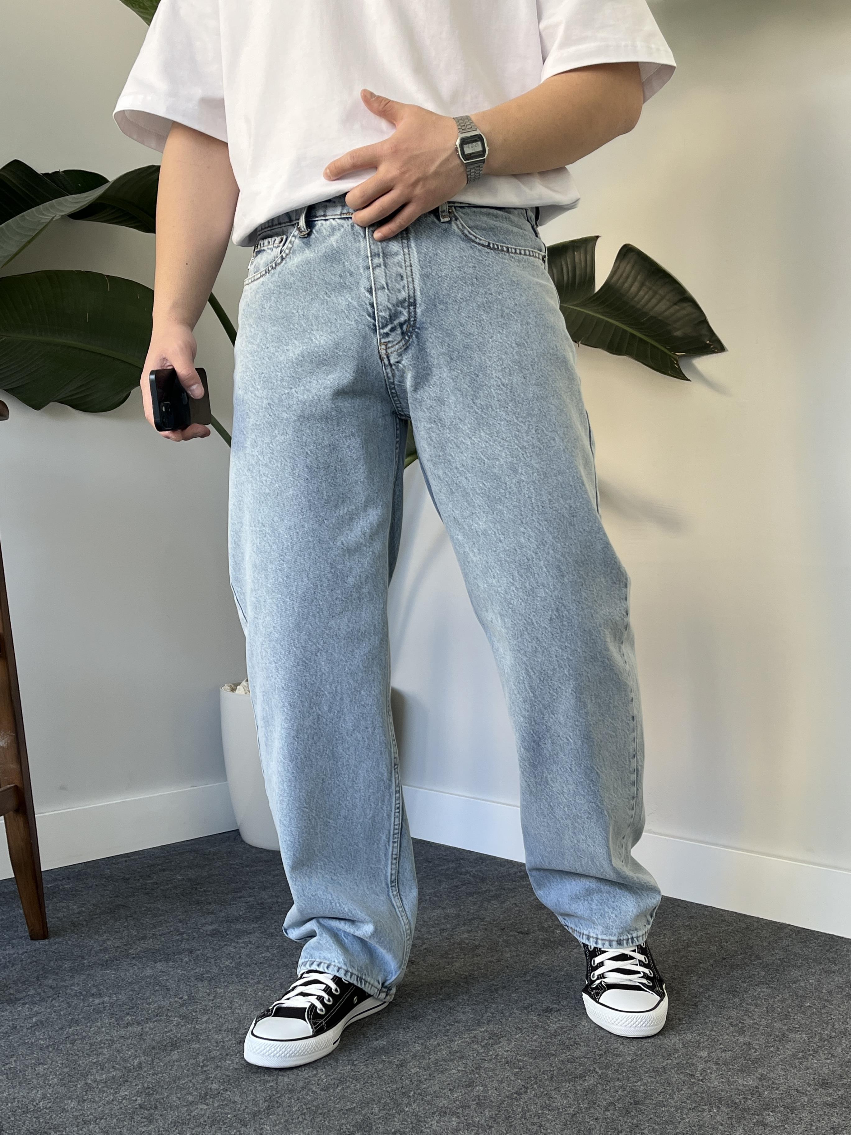Blizzy Kar Yıkamalı Baggy Jean