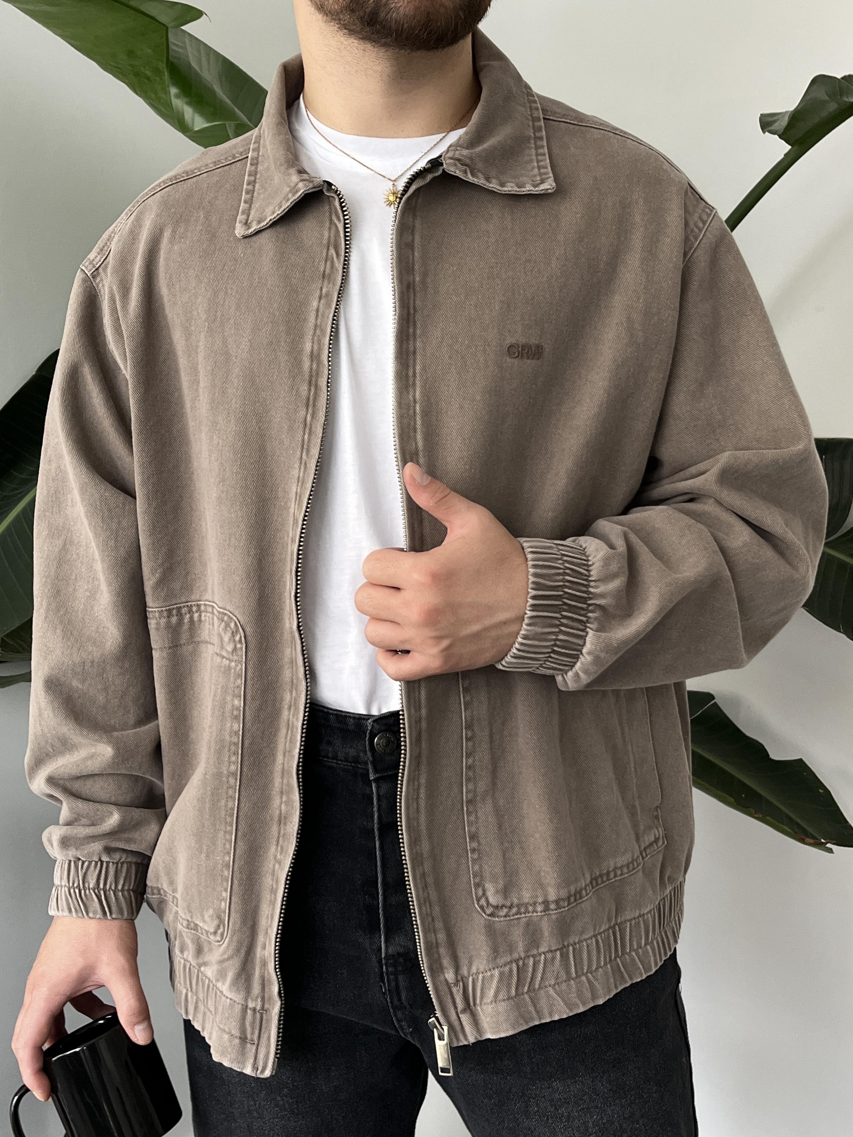 Browners Acid-Wash Bomber Ceket