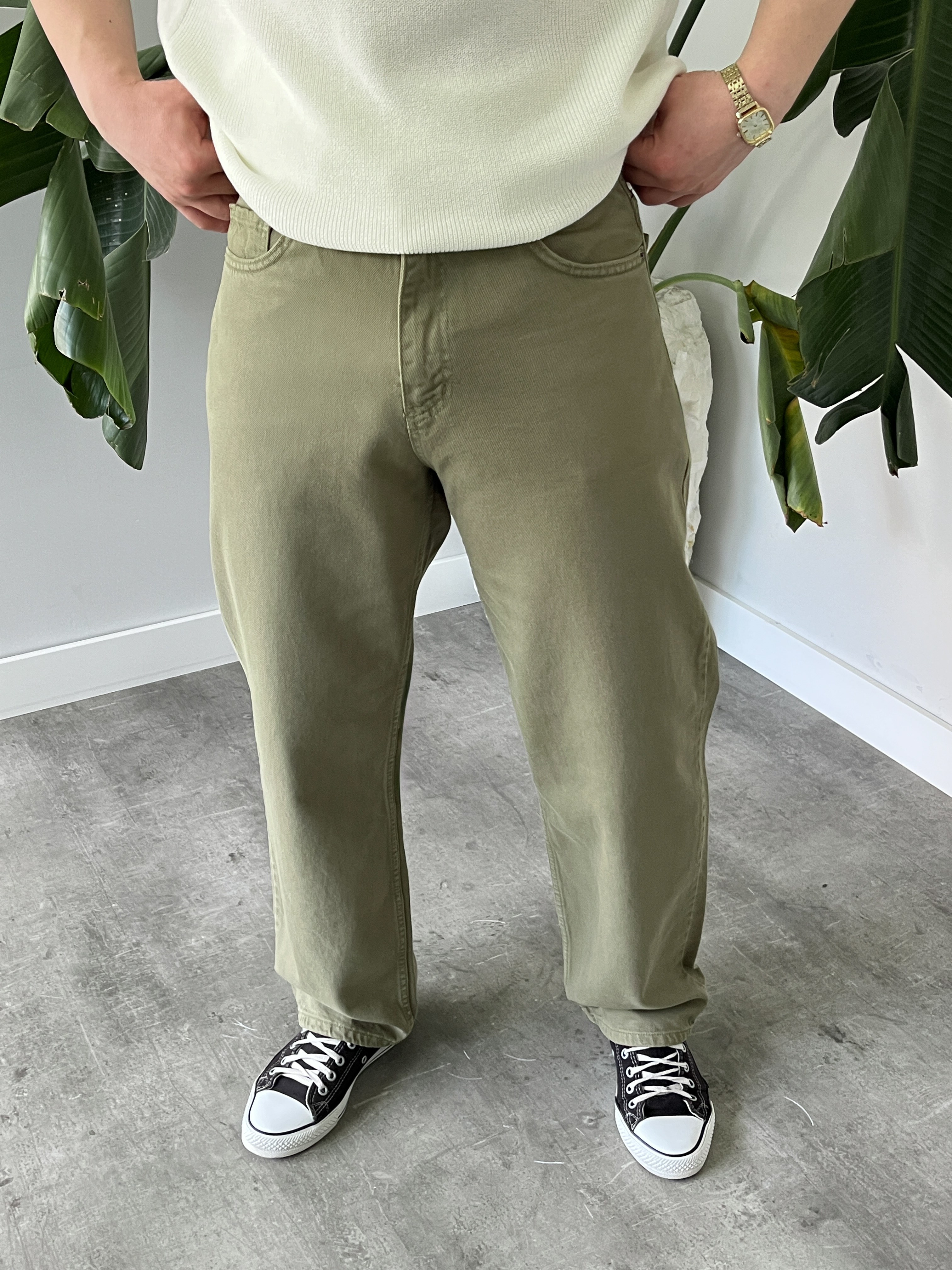 Çağla Kanvas Baggy Jean