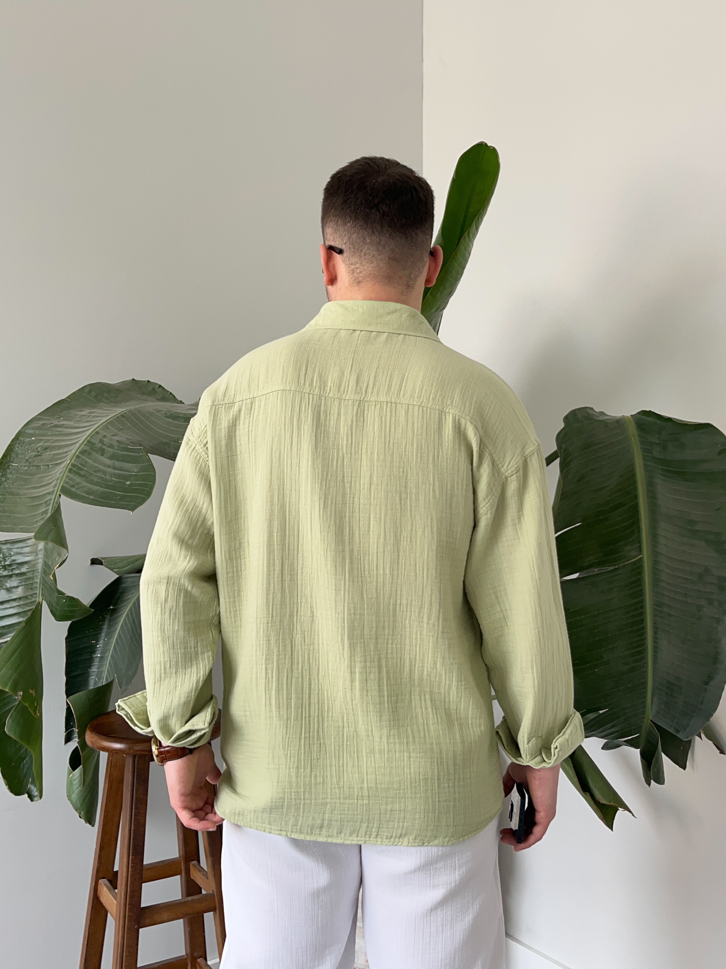 Çağla Premium Müslin Dokulu Oversize Gömlek