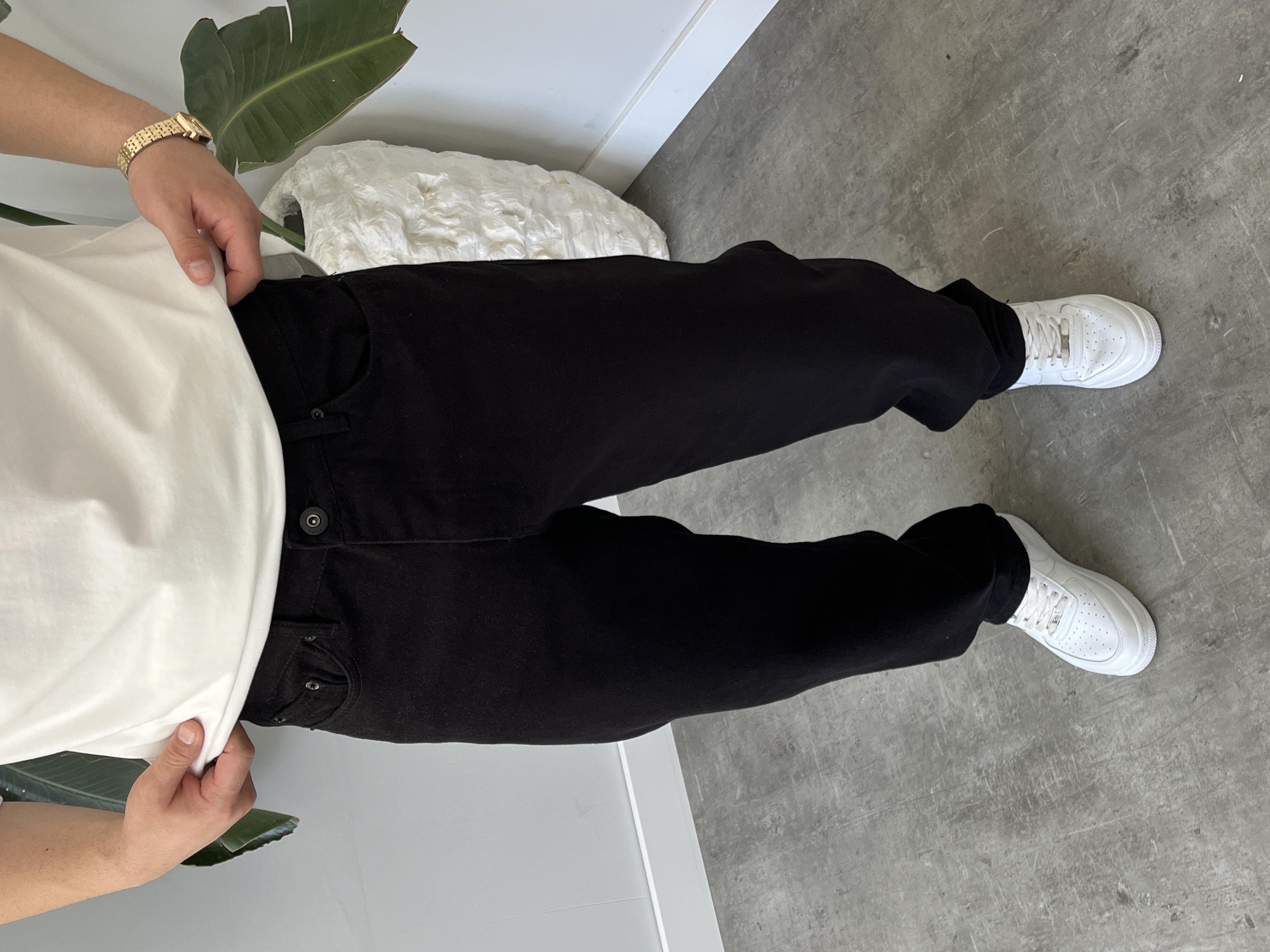 Carbon Black Baggy Jean