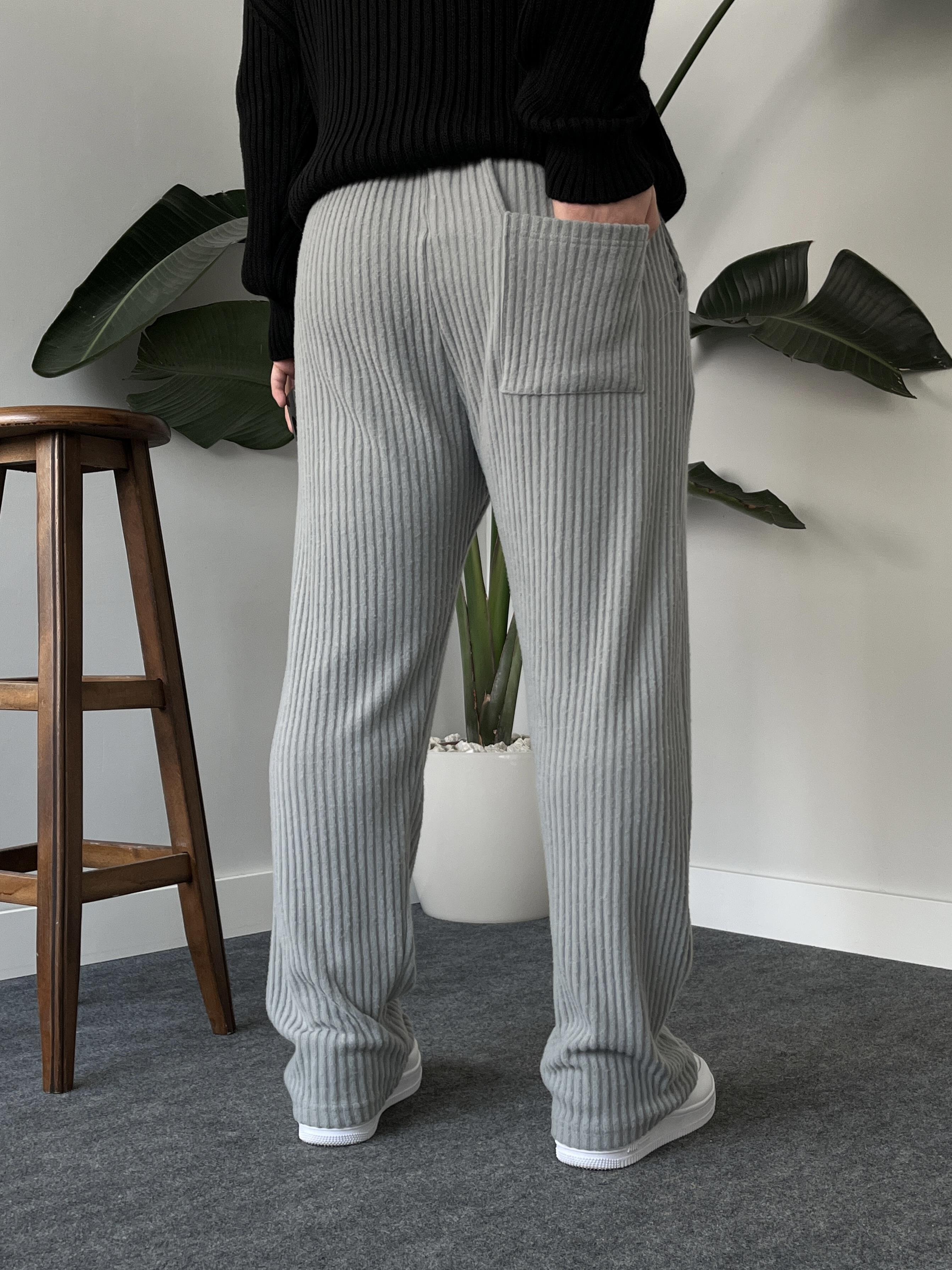 Corda Gri Fitilli Pantolon