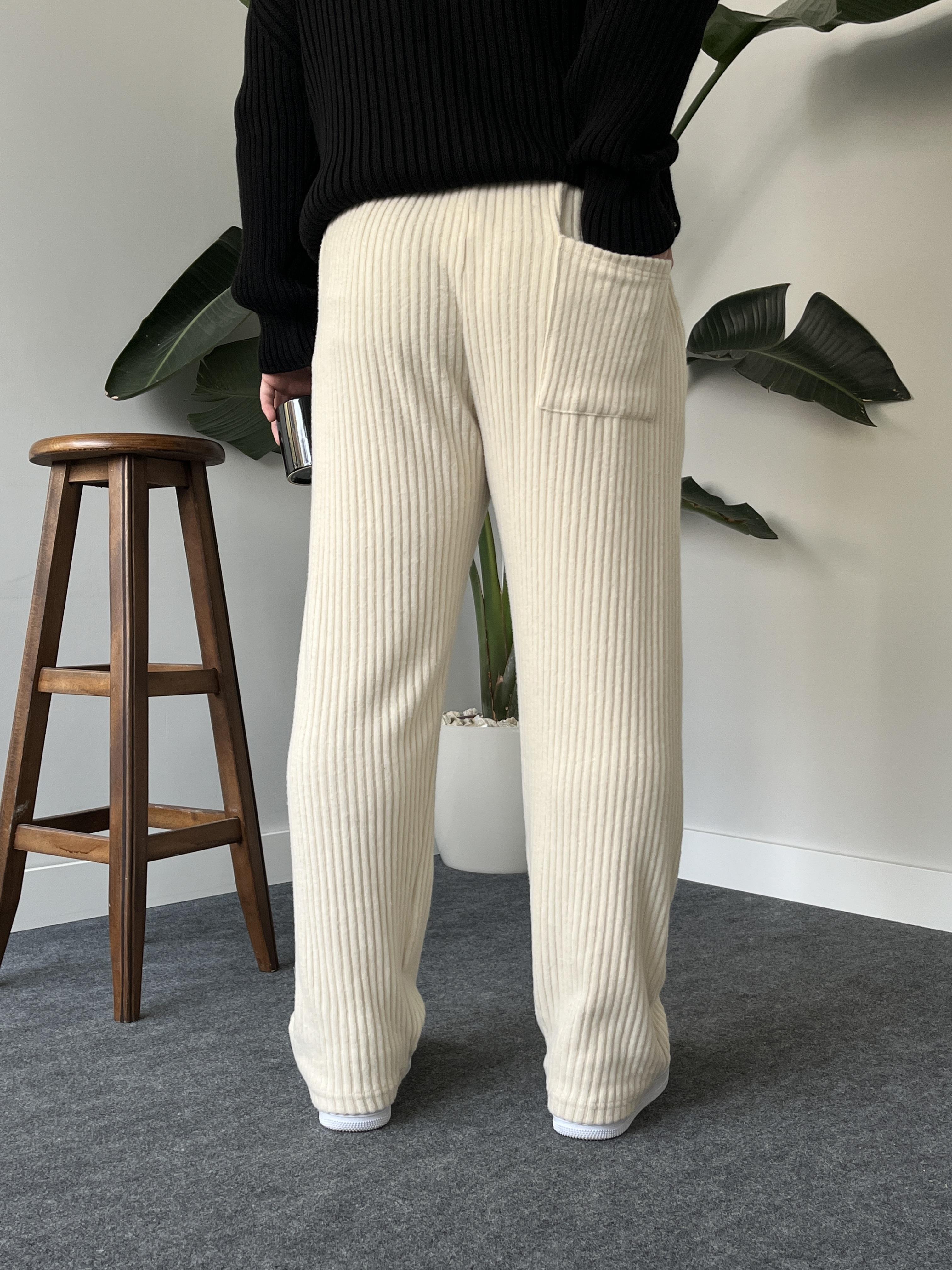 Corda Krem Fitilli Pantolon