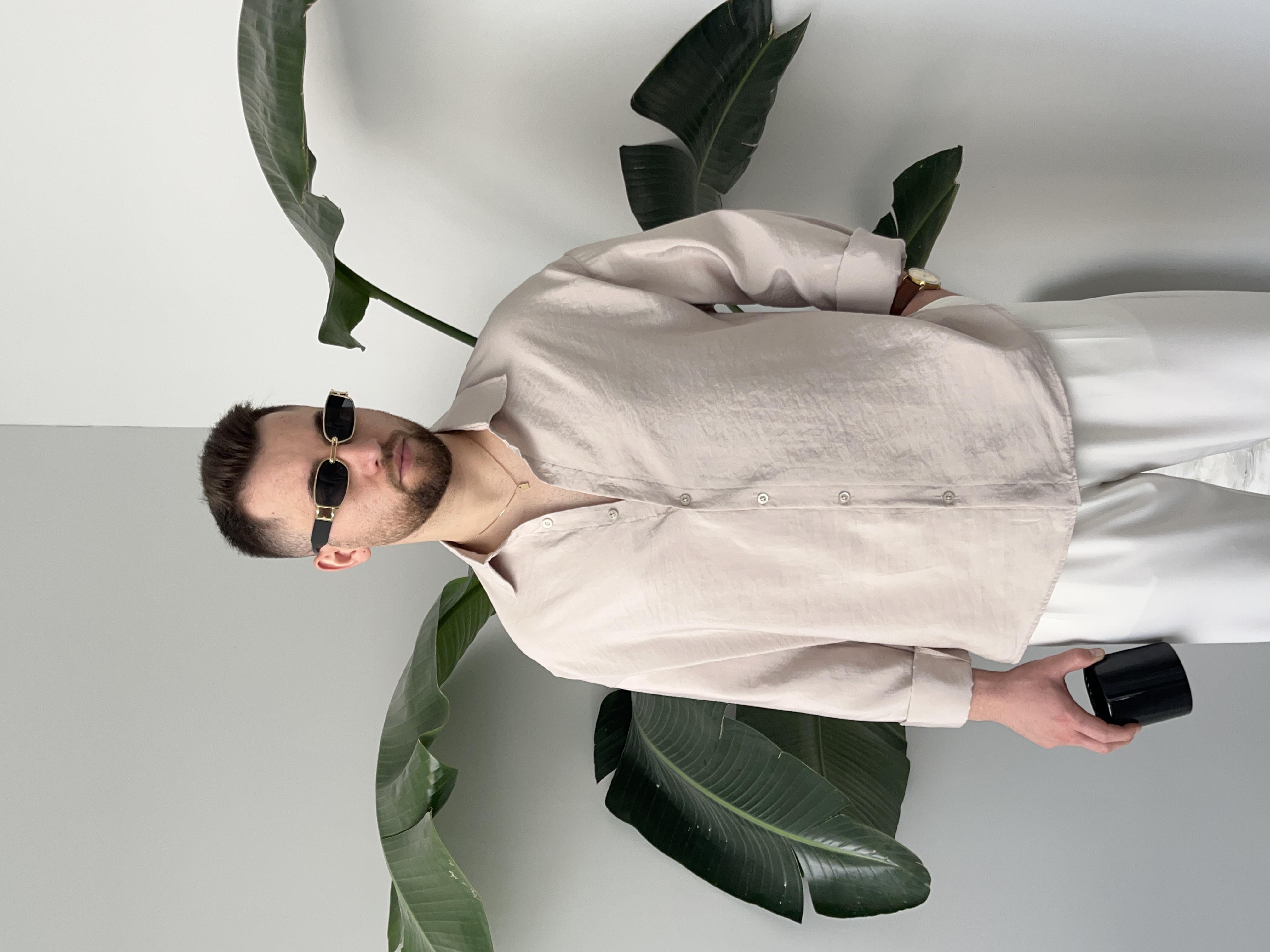 Dante Taş Modal Kumaş Oversize Gömlek
